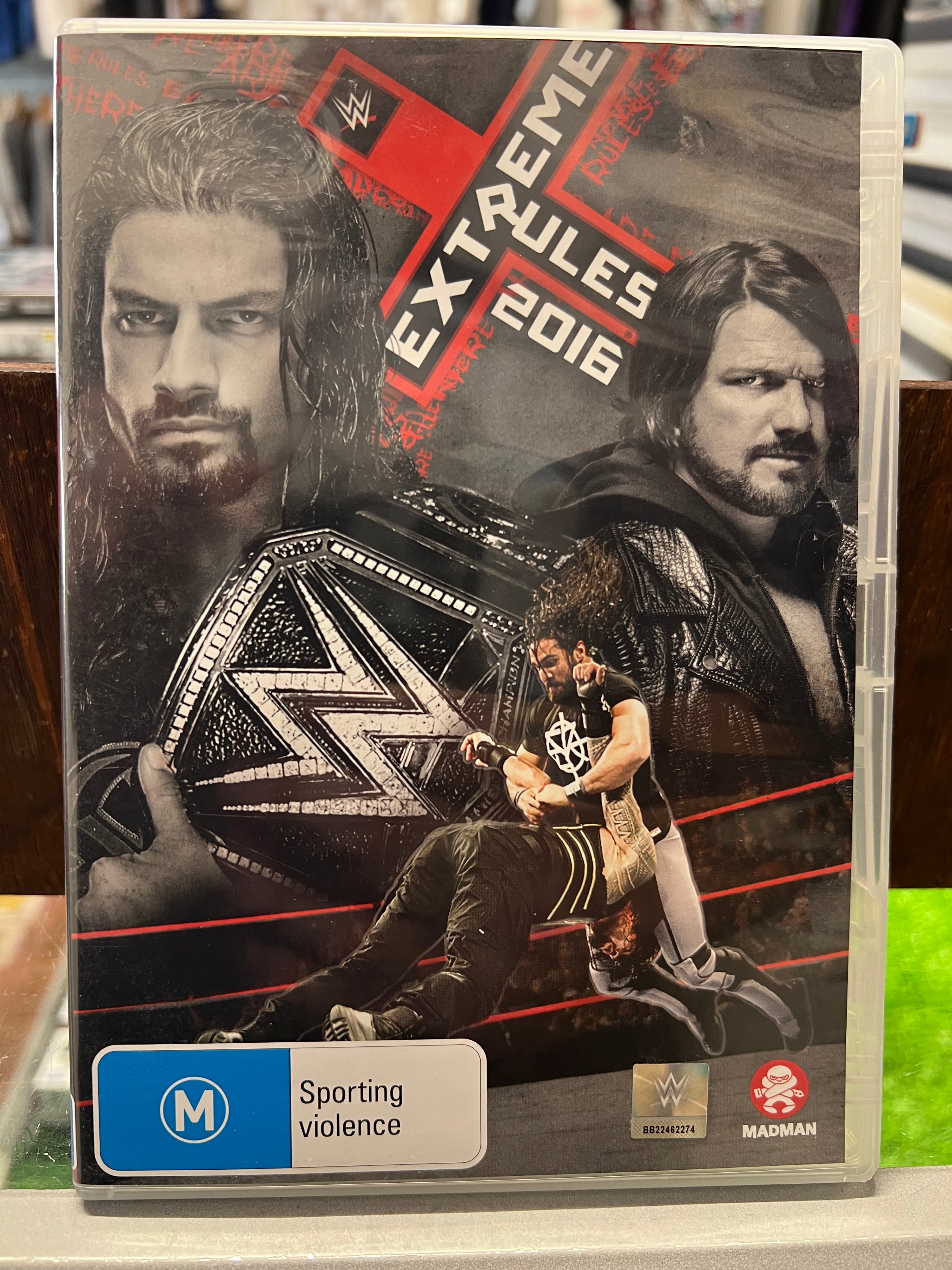 2016 WWE Extreme Rules DVD