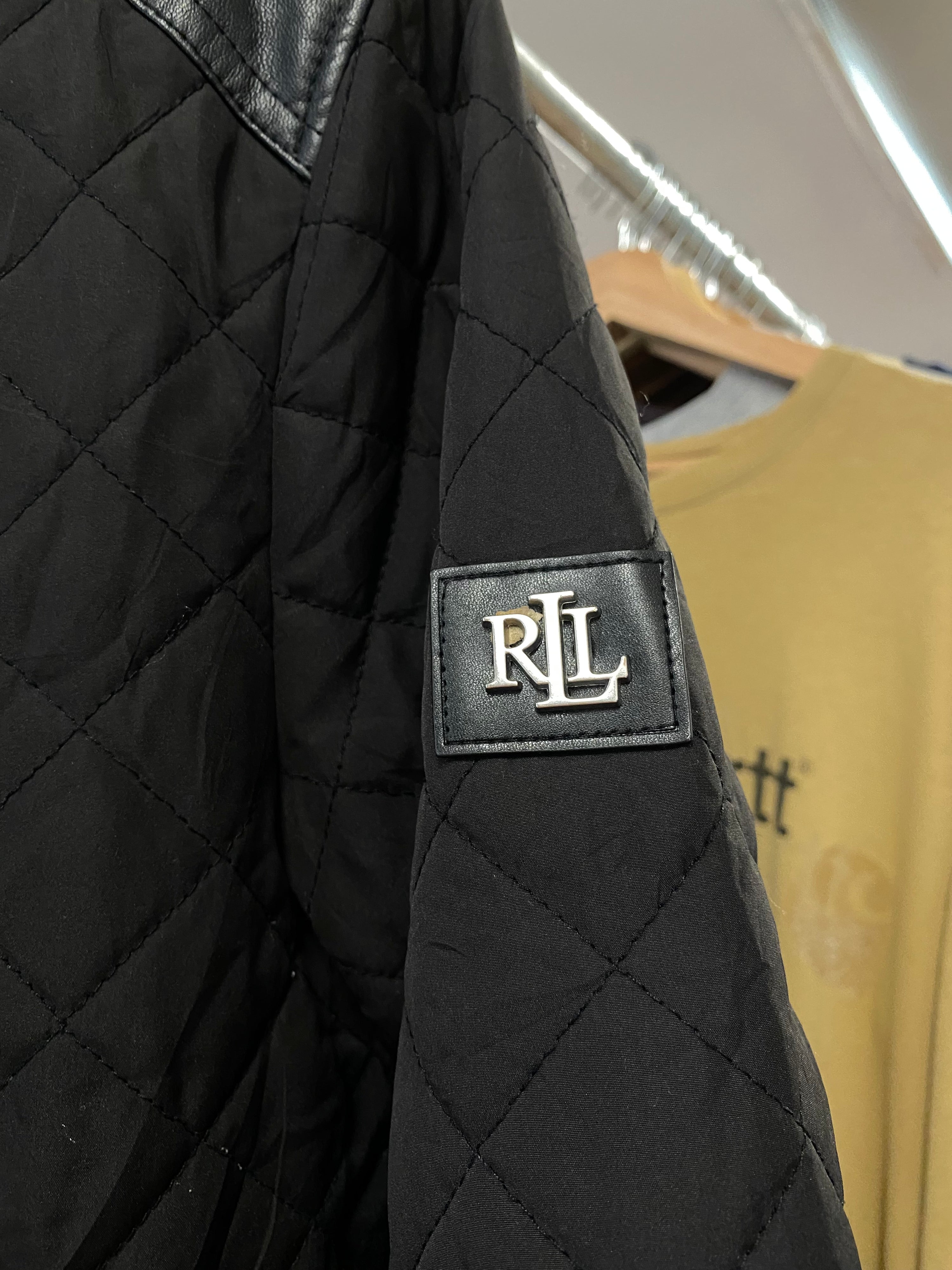 [S] Lauren RL Black Quilted Jacket