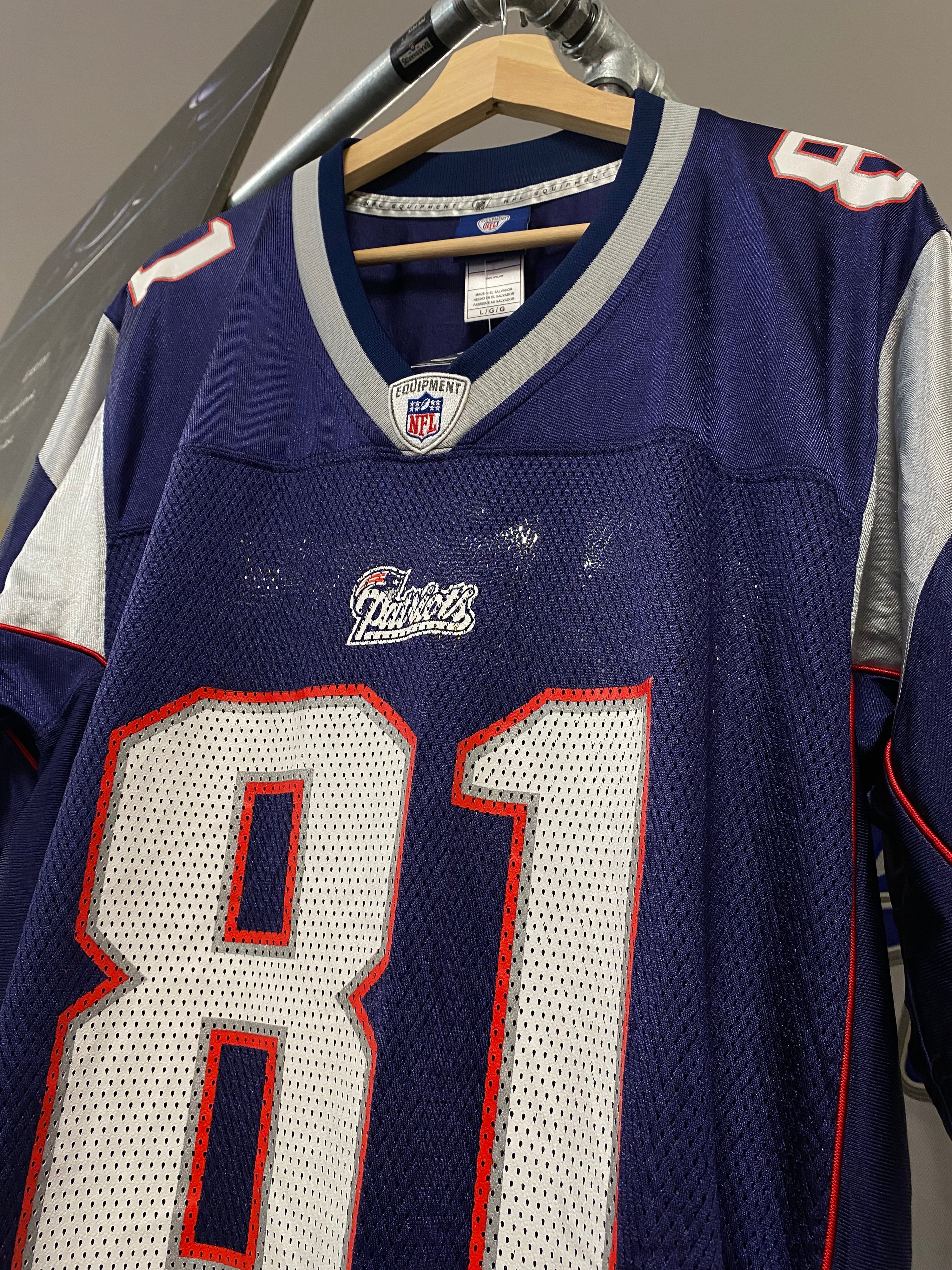 [L] NE Patriots #81 Moss Jersey