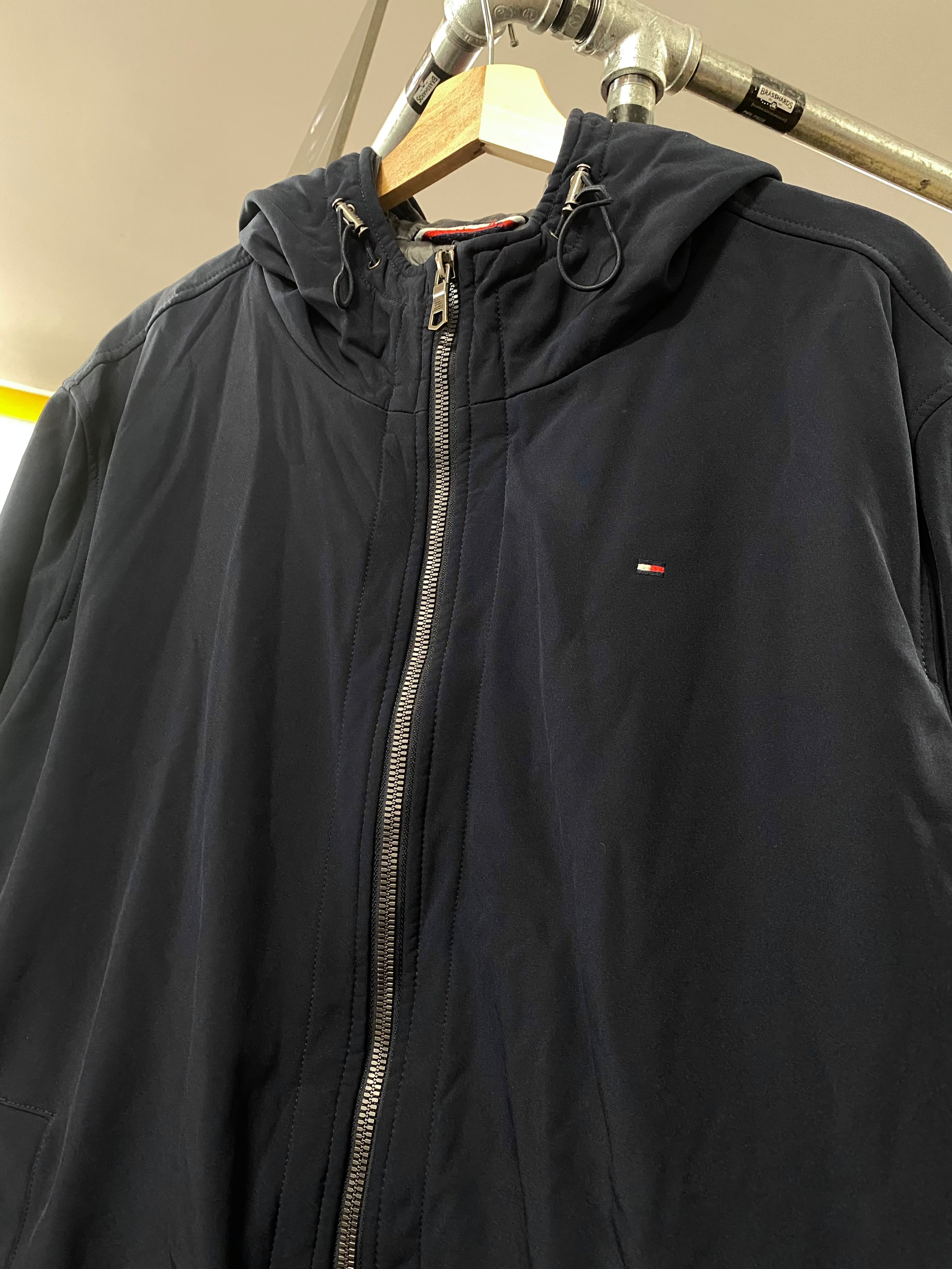 [XL] Tommy Hilfiger Heavy Hooded Blue Jacket