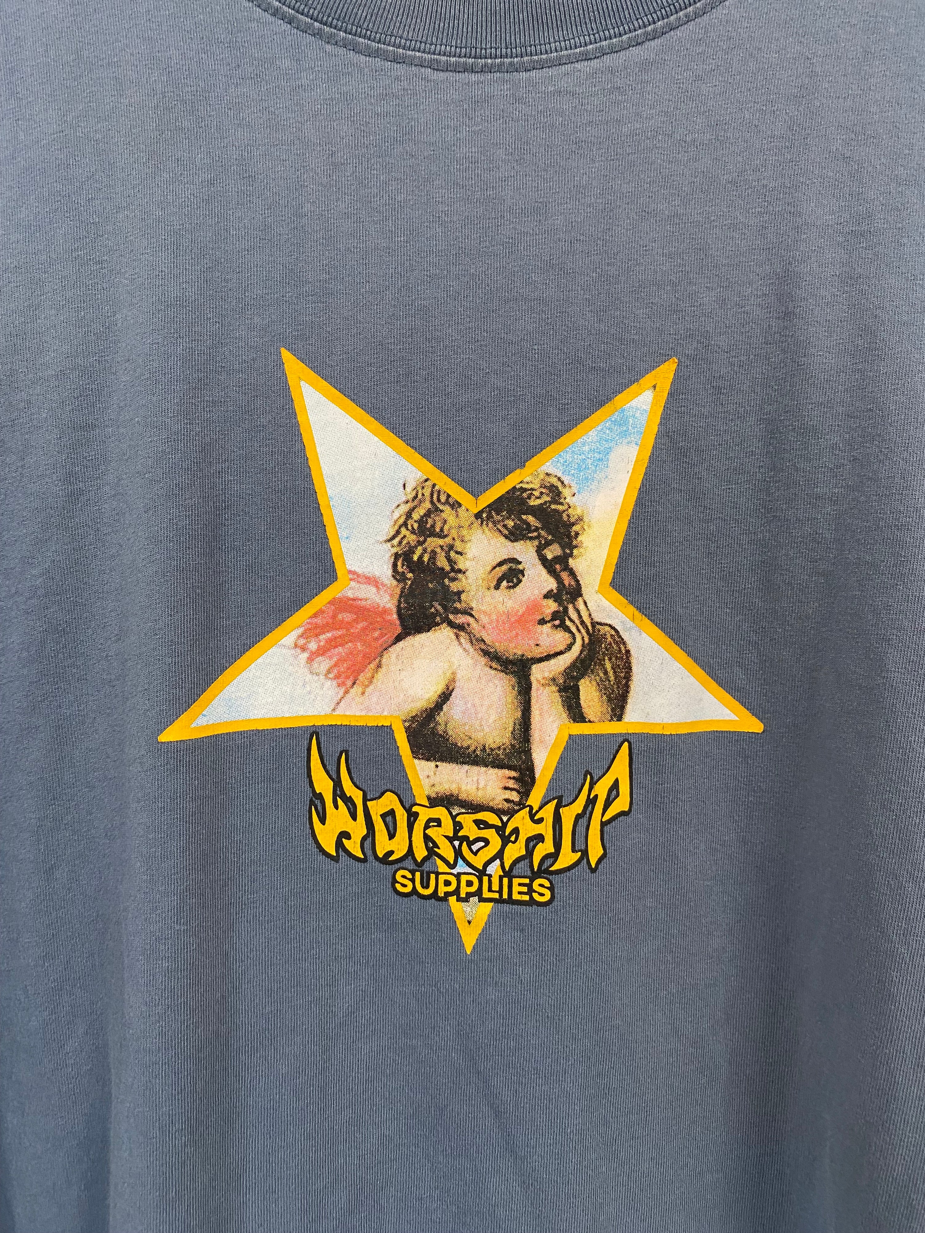 [L] Worship Supplies Blue Cherub Tee