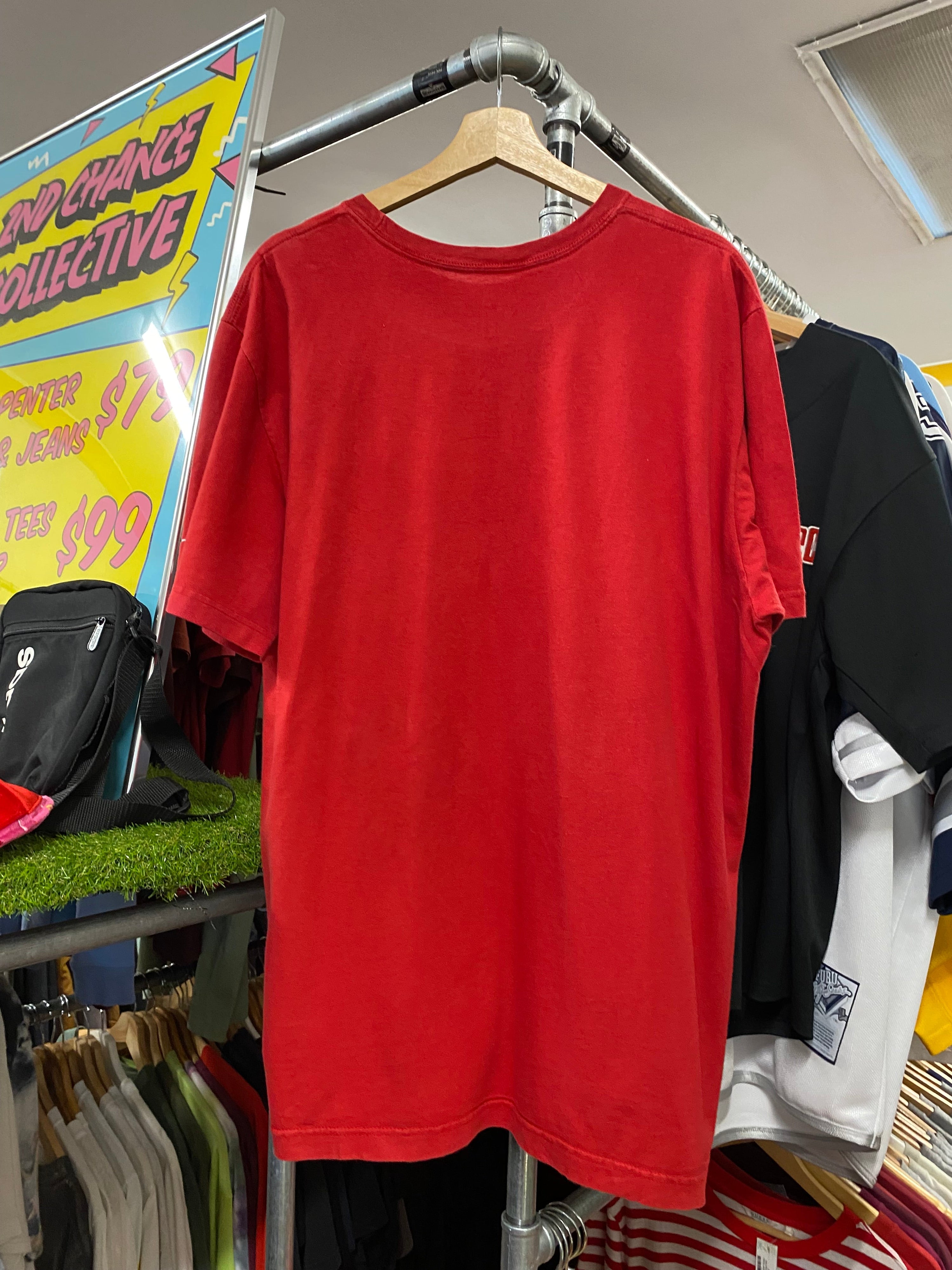 2XL - Nike Just Do It Reg Fit Red Tee