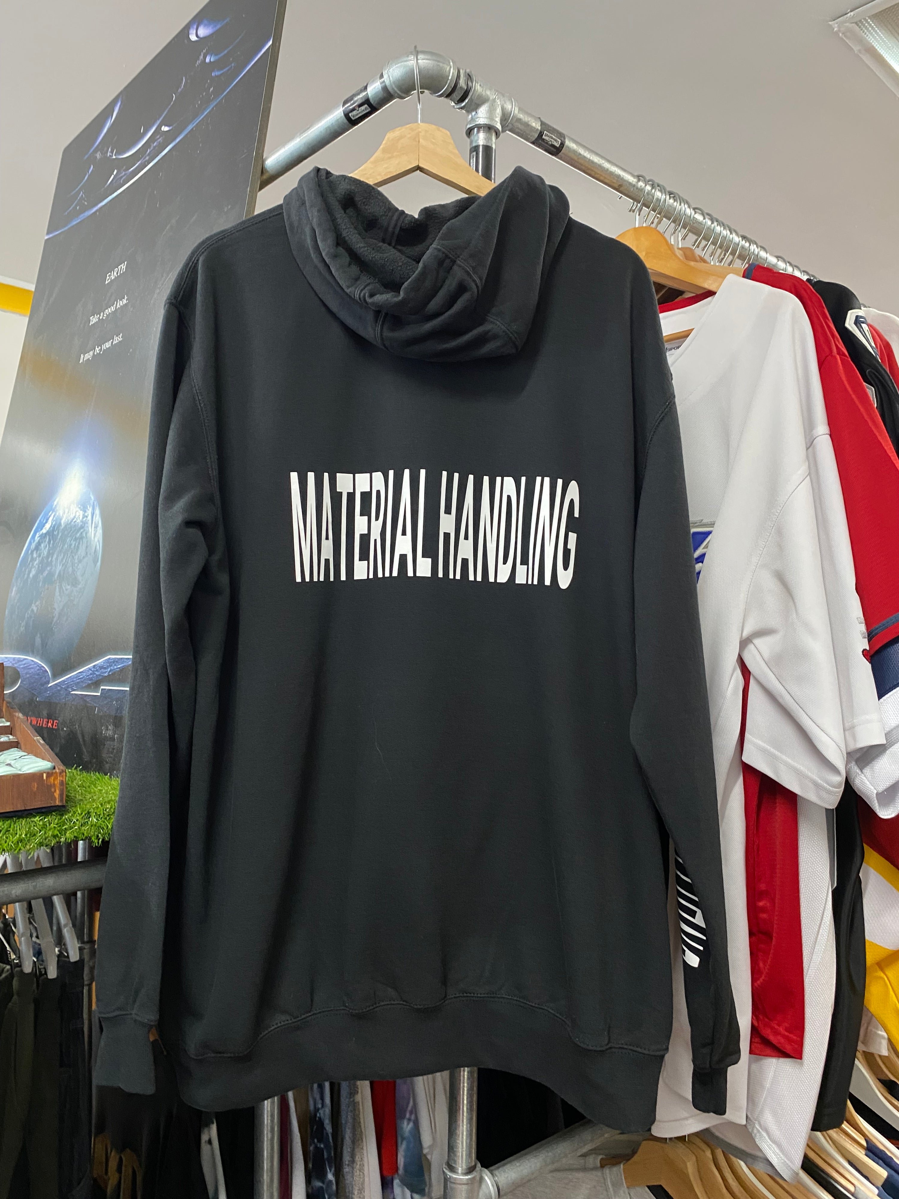 [L] Carhartt 'BASX Solutions' Black Hoodie