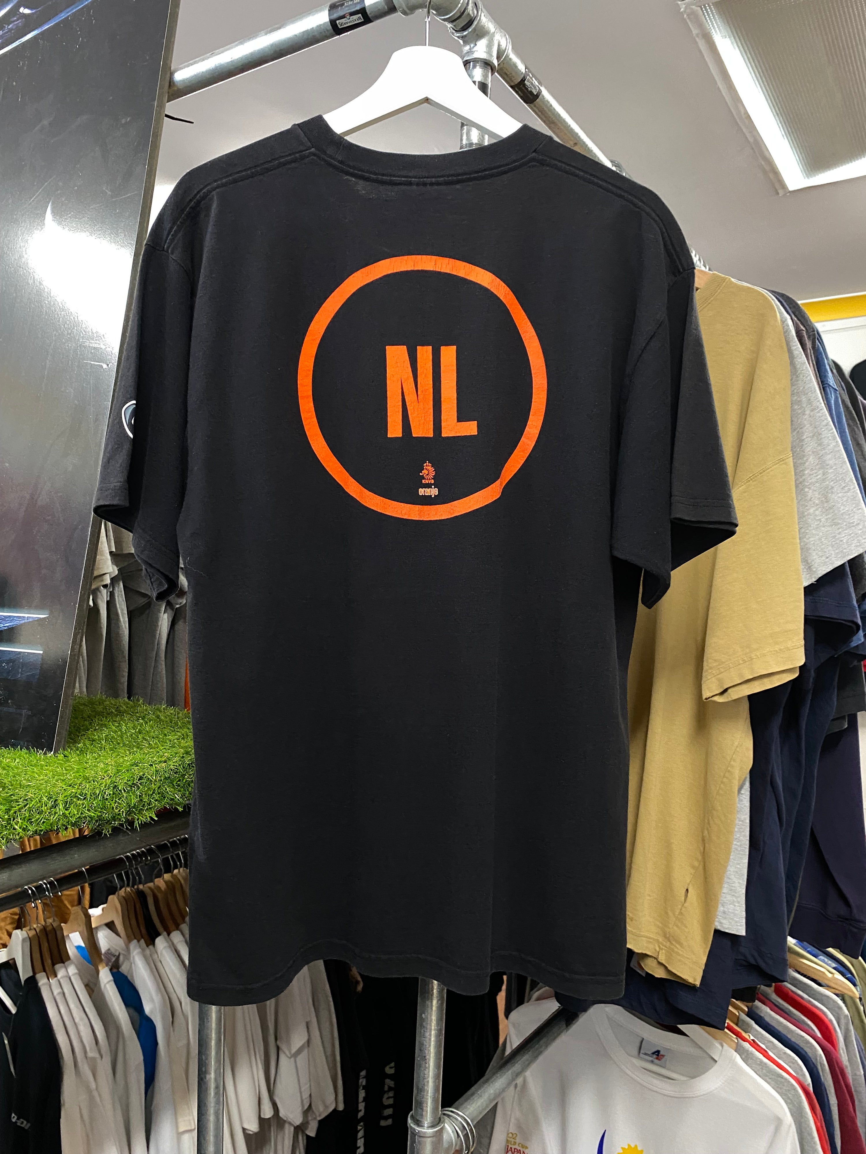 L - Nike Soccer Oranje Voetbal Black DS