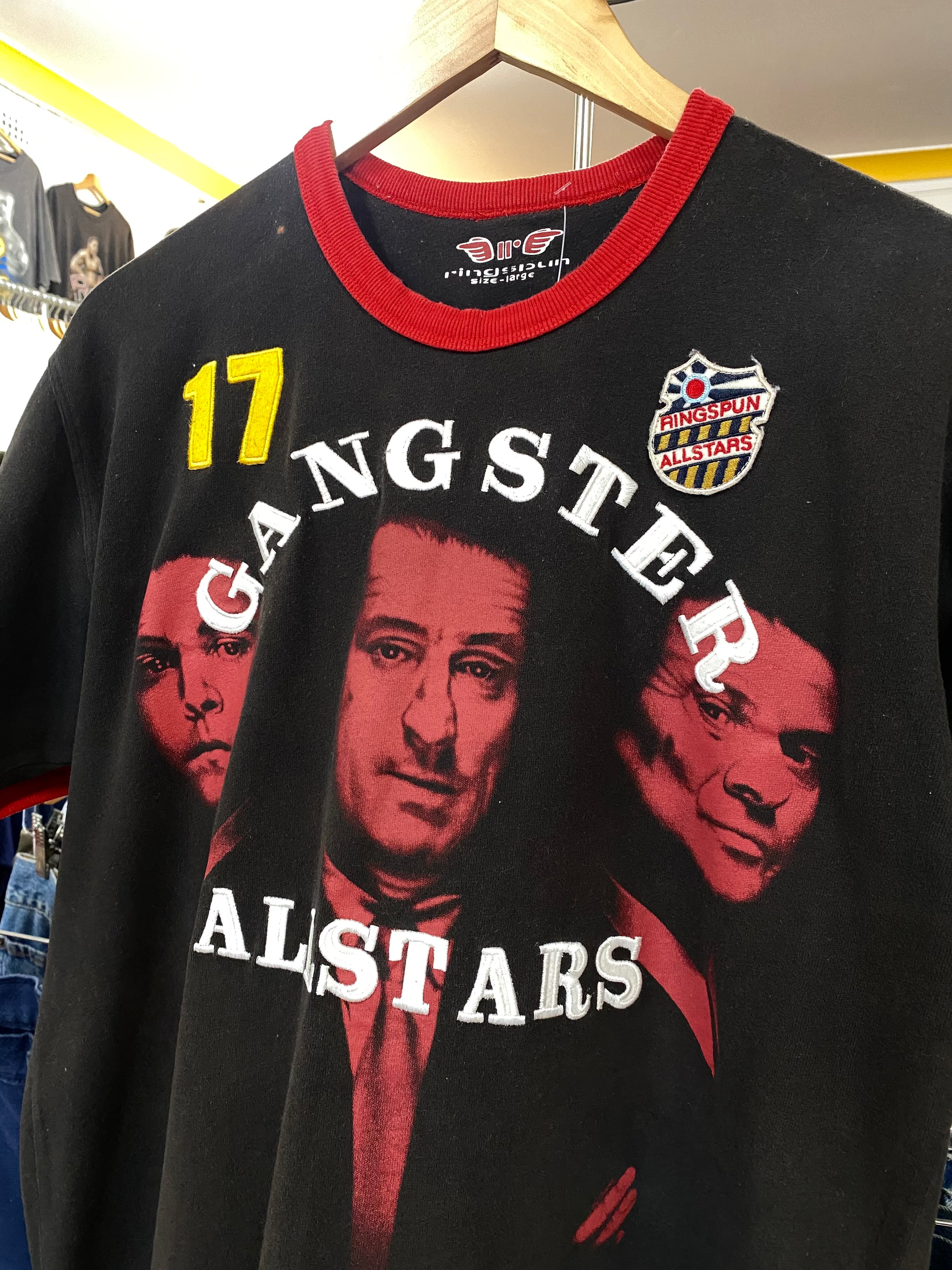 [L] Y2K Ringspun Allstars Gangster #17 Double Sided Tshirt