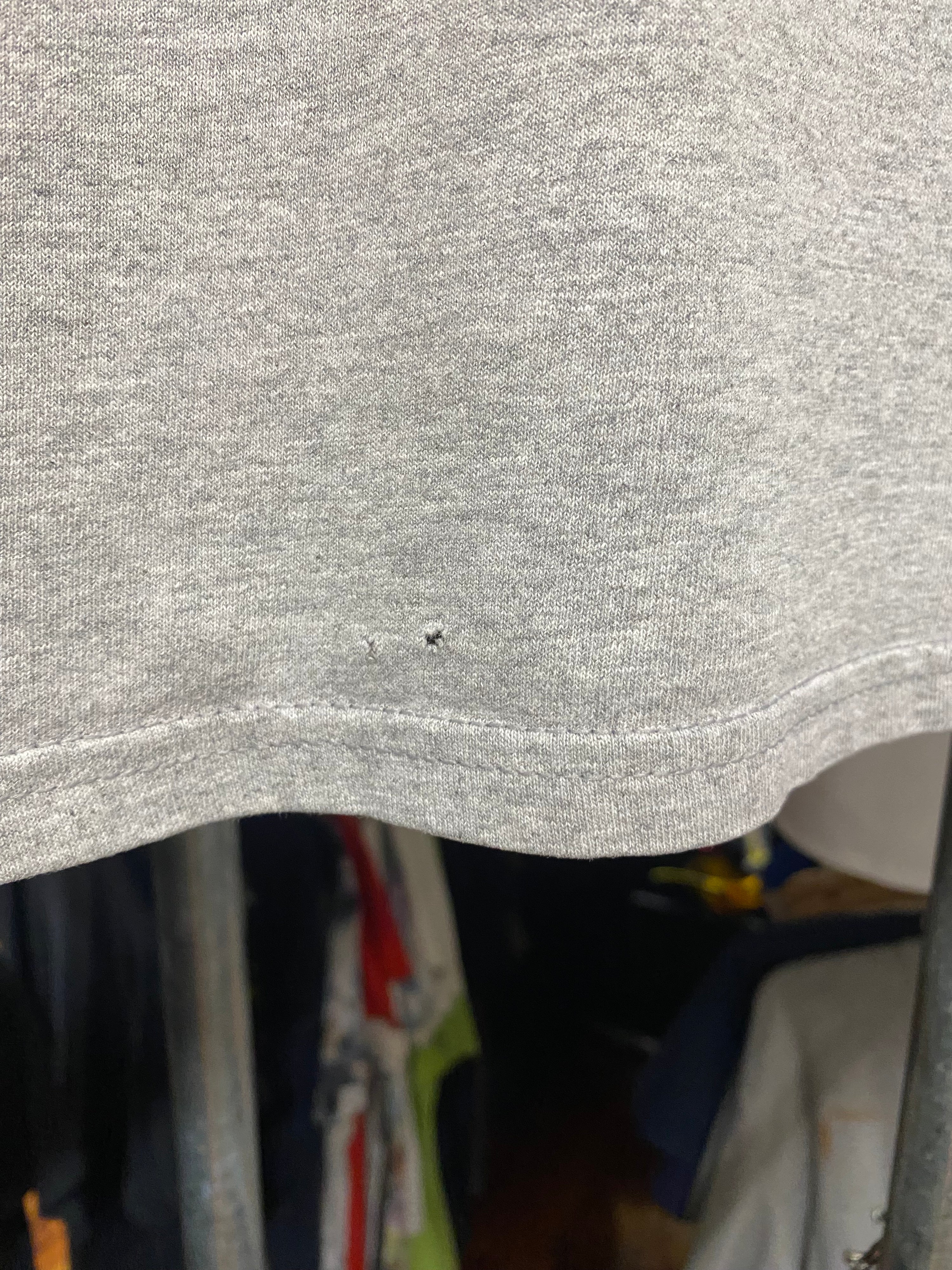 XL - Vintage The Power Of God Grey Football Tee