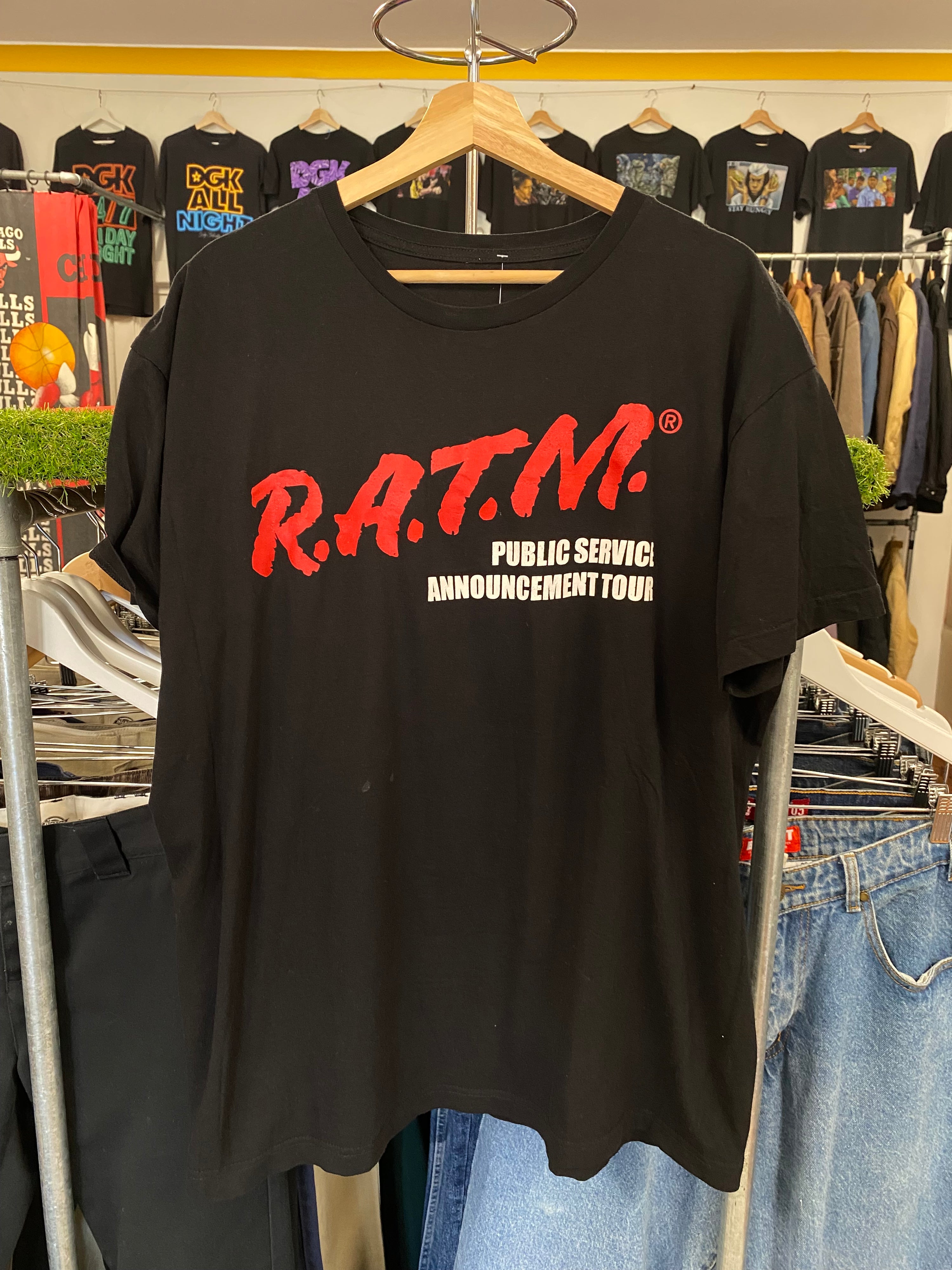 [XL] 2023 Rage Against The Machine Double Sided Public Service Announcement Tour Tshirt