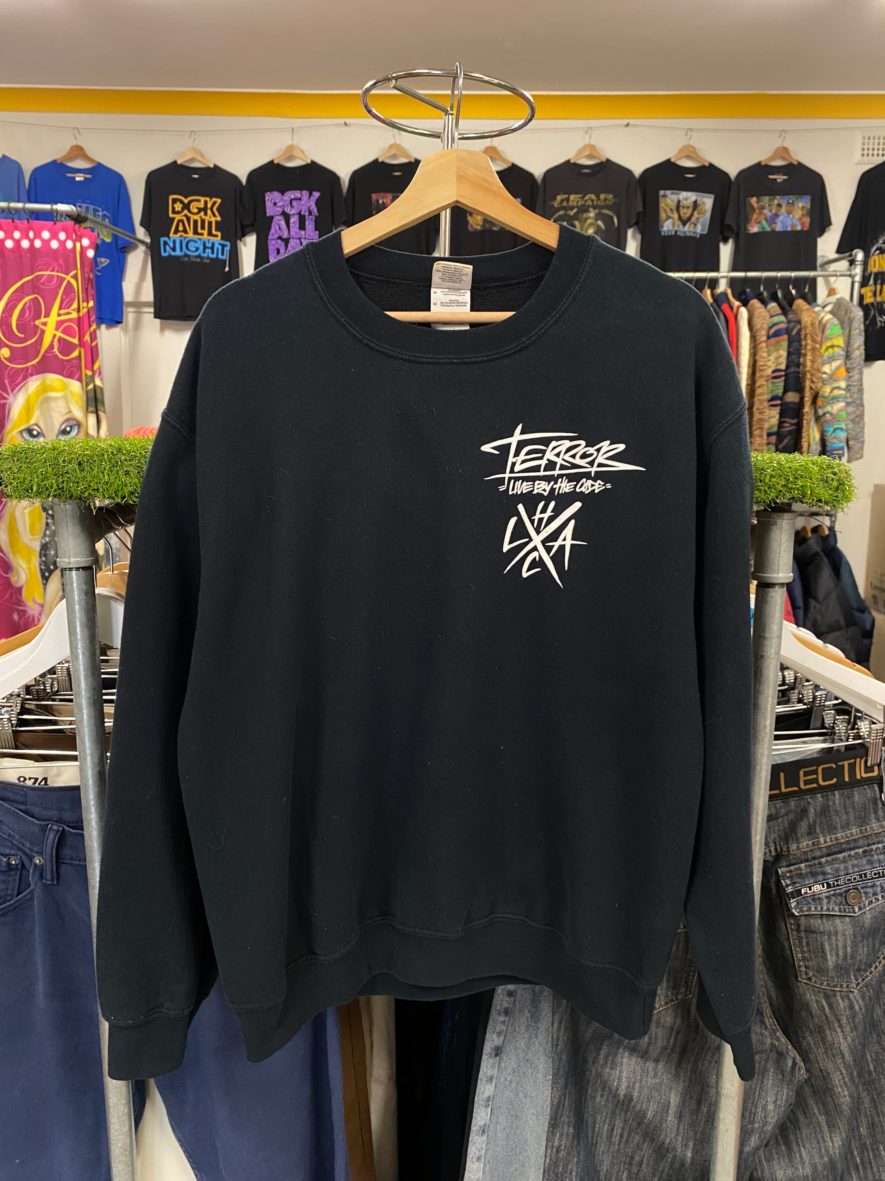[M] Terror 'Hard Lessons Don't Come Cheap' Black Jumper
