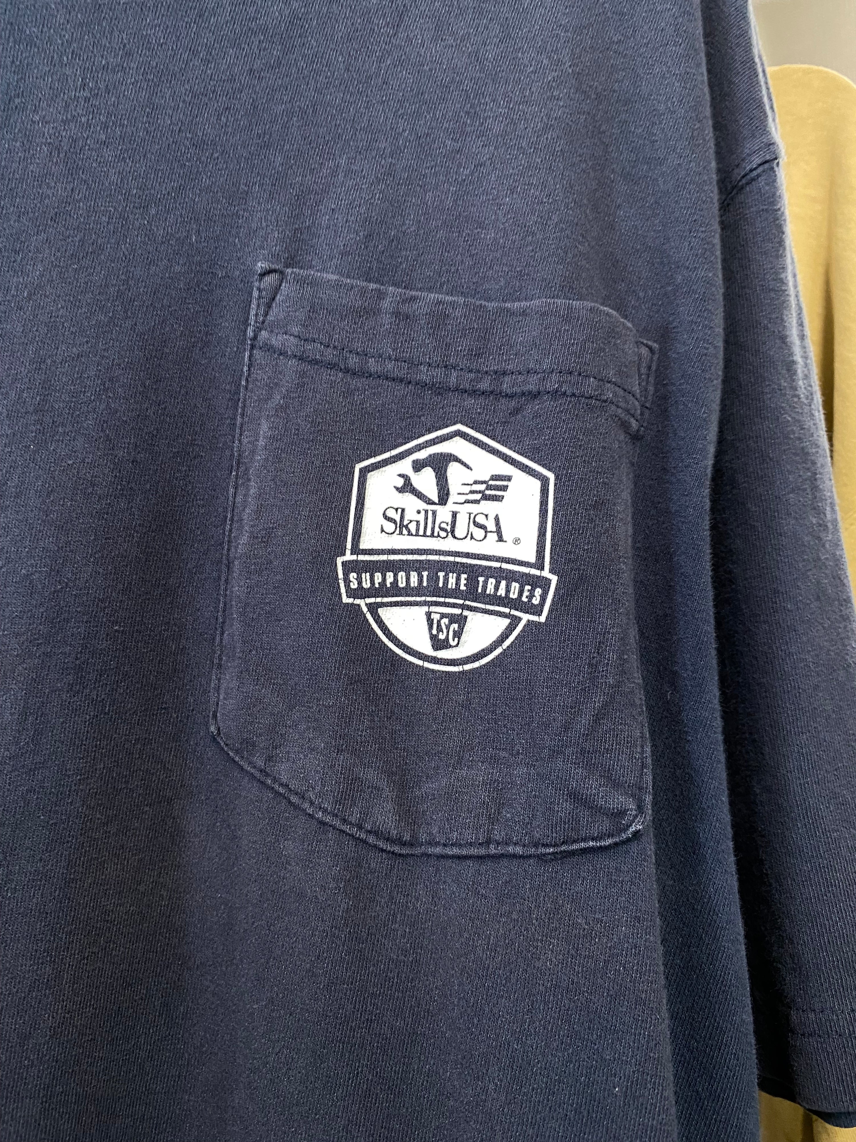 L - Skills USA Support The Trades Carhartt Pocket Tee