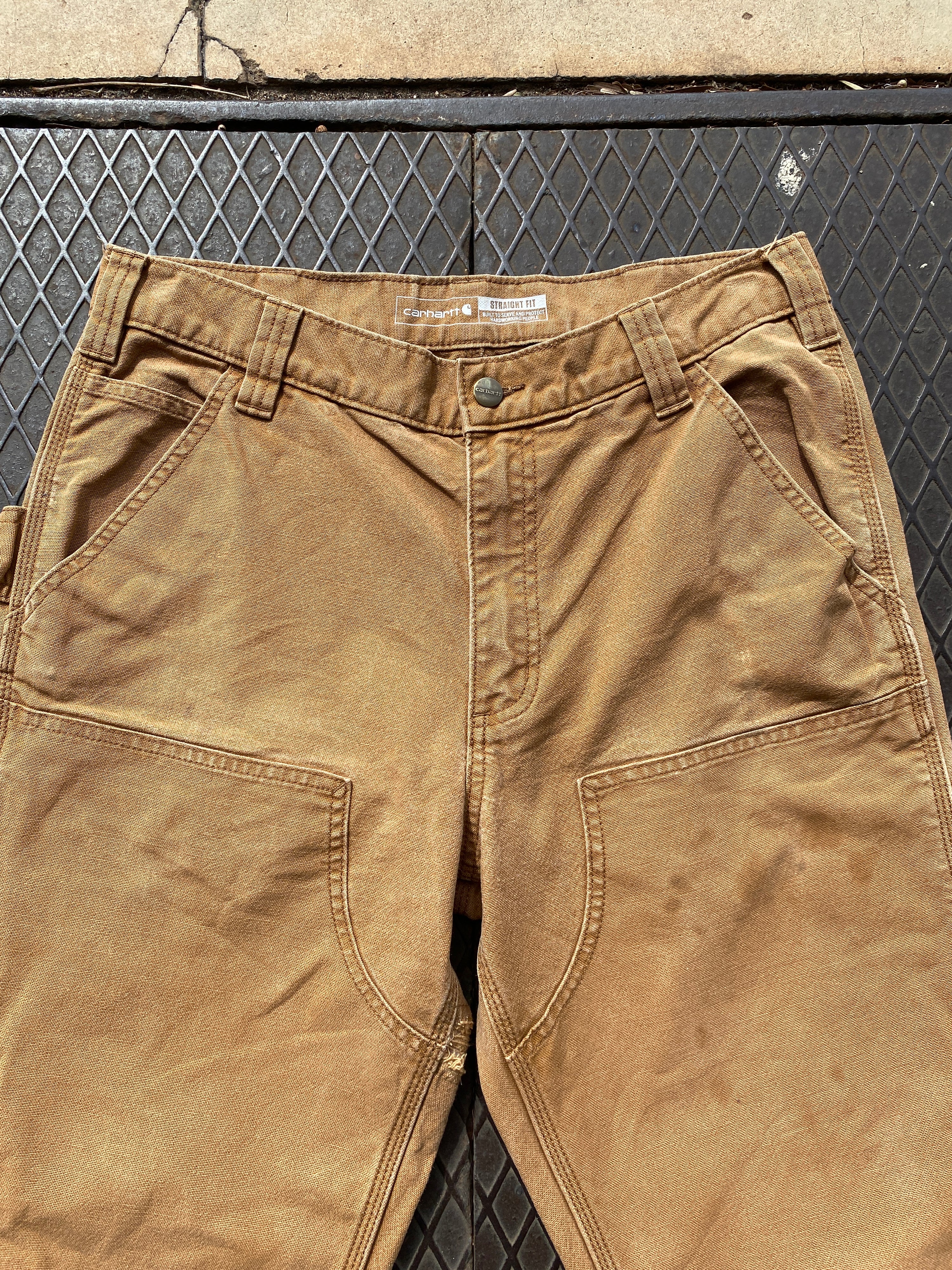 33 - Carhartt Double Knee Carpenter Pants Light Brown