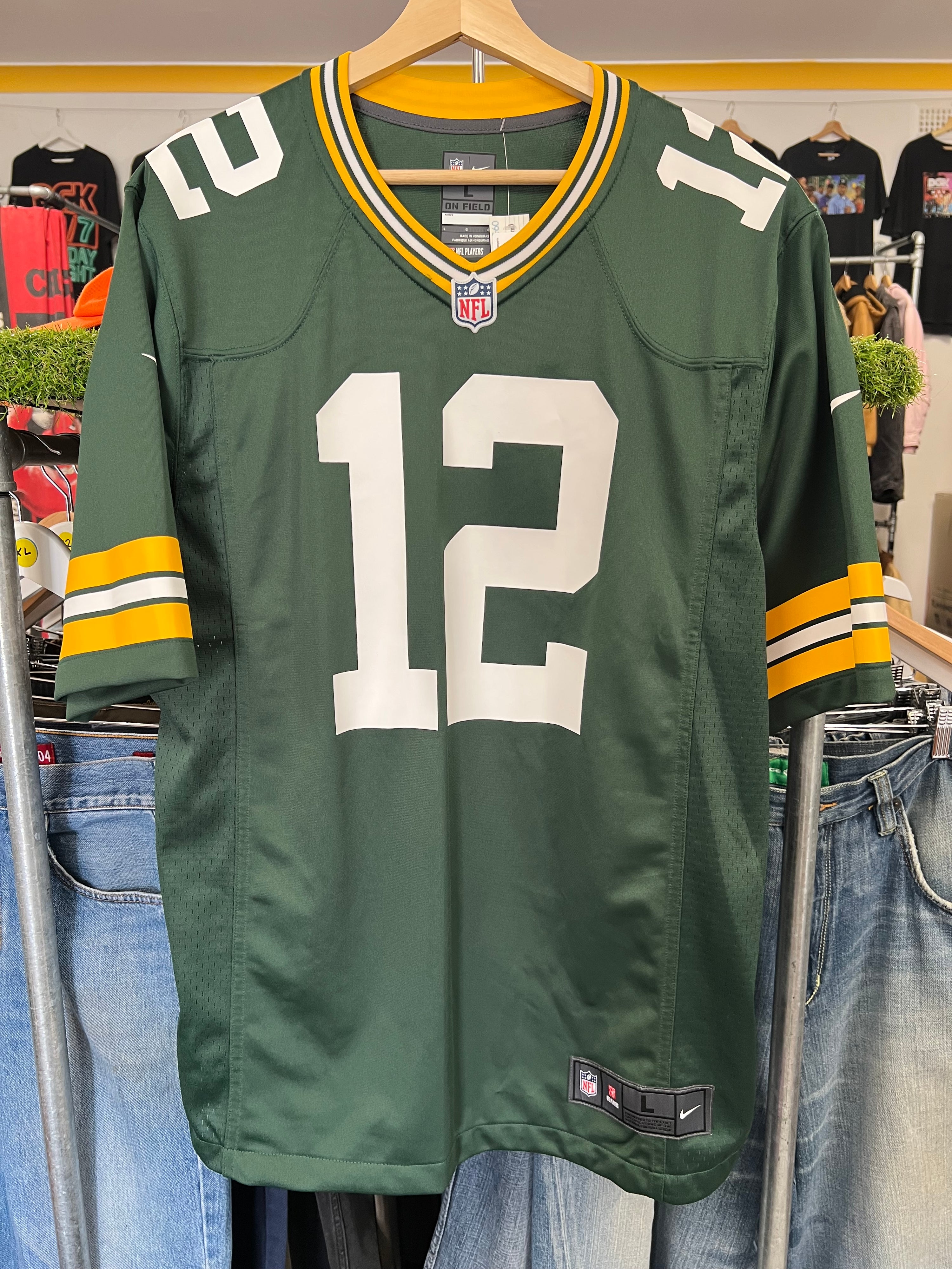 [L] Green Bay Packers NFL Jersey #12 Rodgers