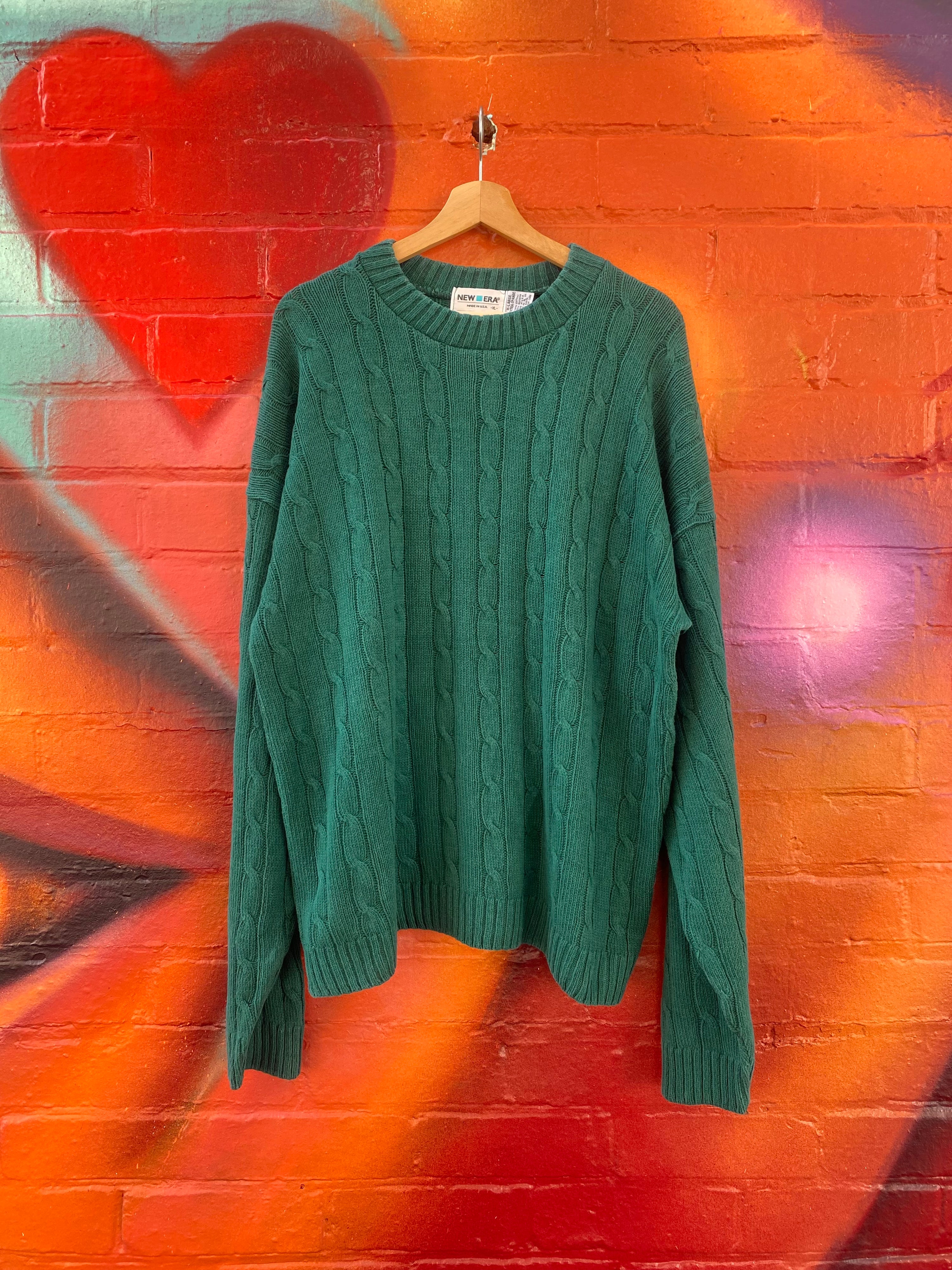 [XL] New Era Emerald Green Knit Sweater