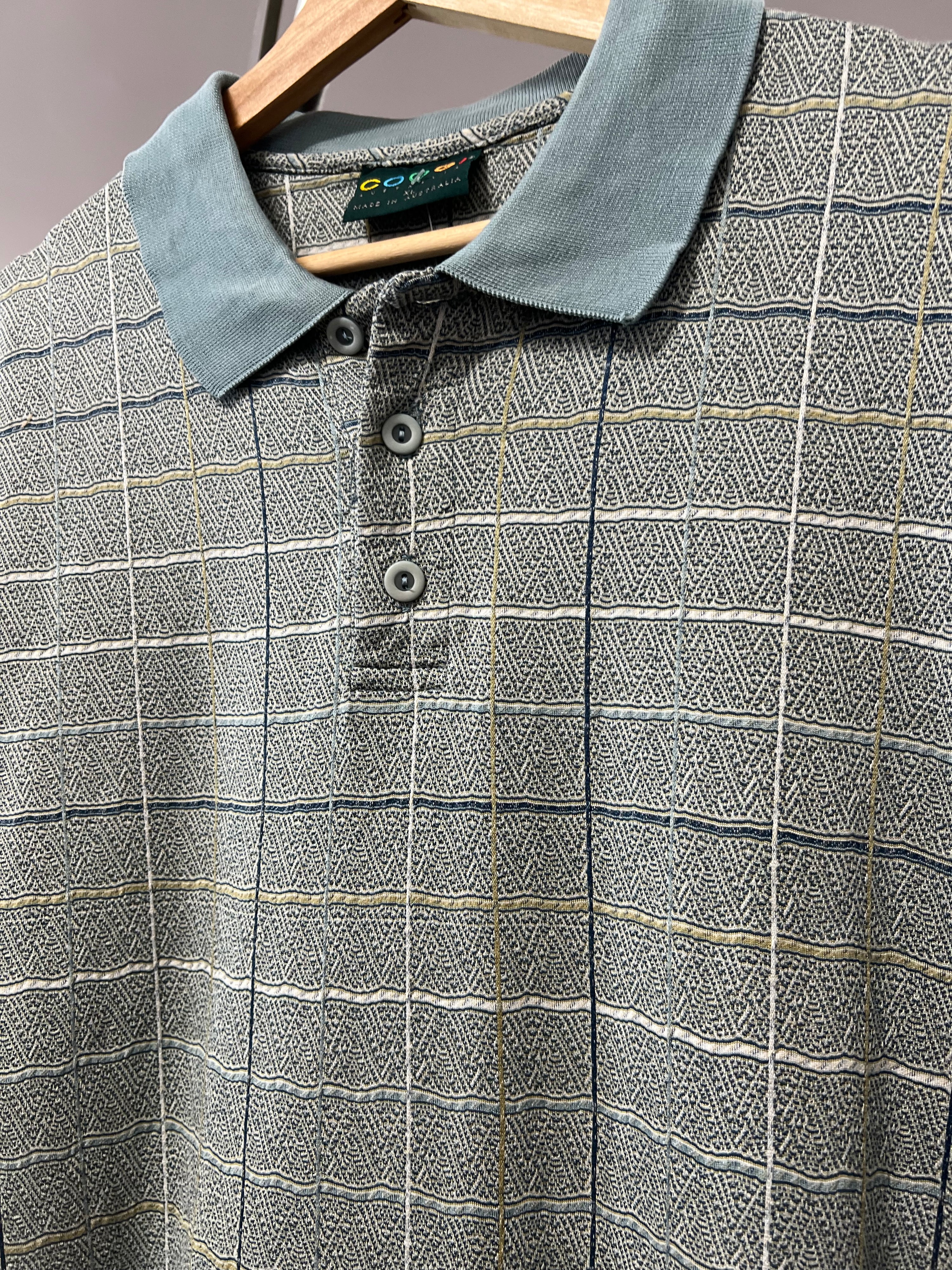 [XL] 2000s Coogi Green Polo Shirt