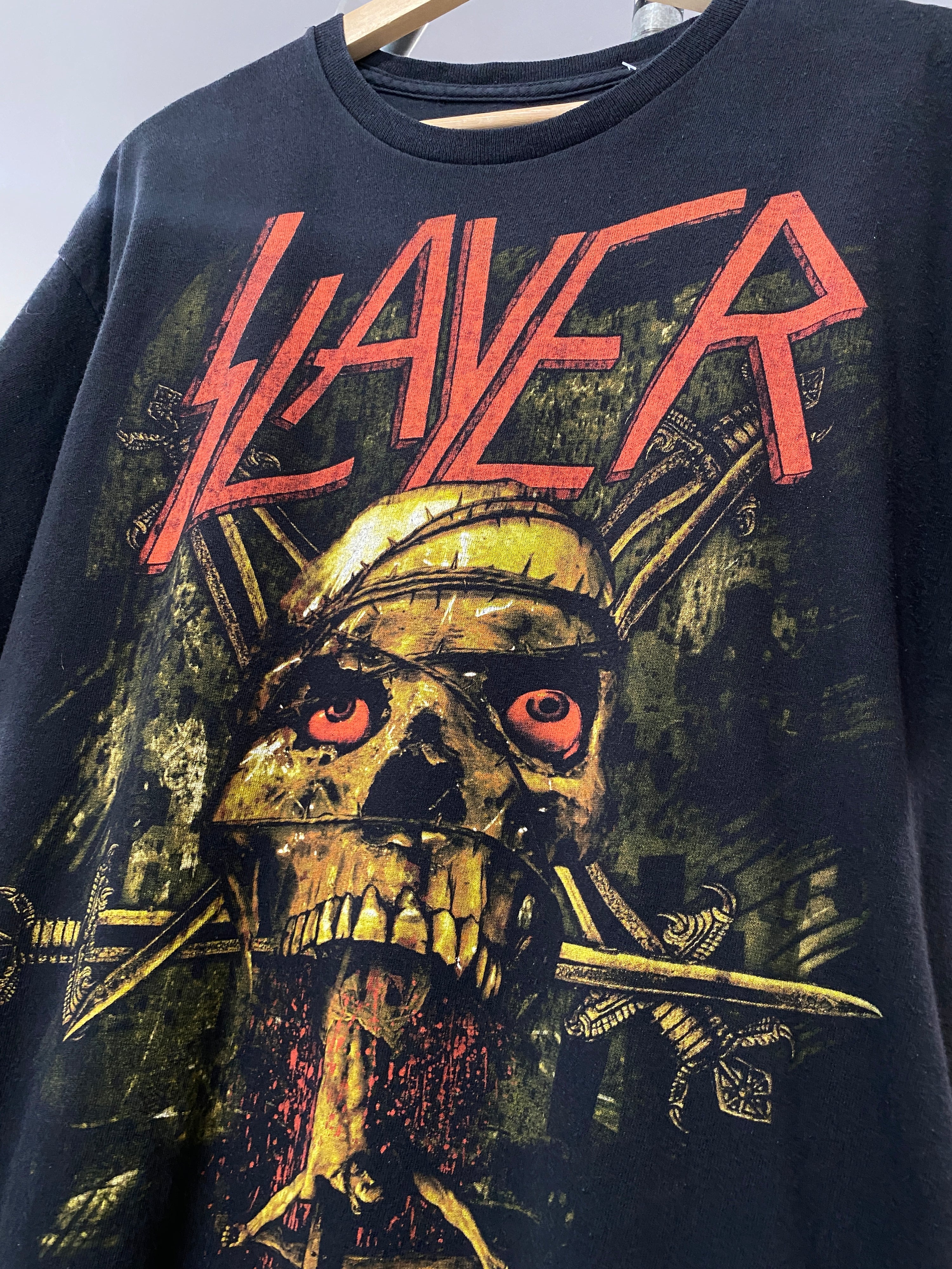 XL - 2012 Slayer Jesus Pentagram Skull Tee