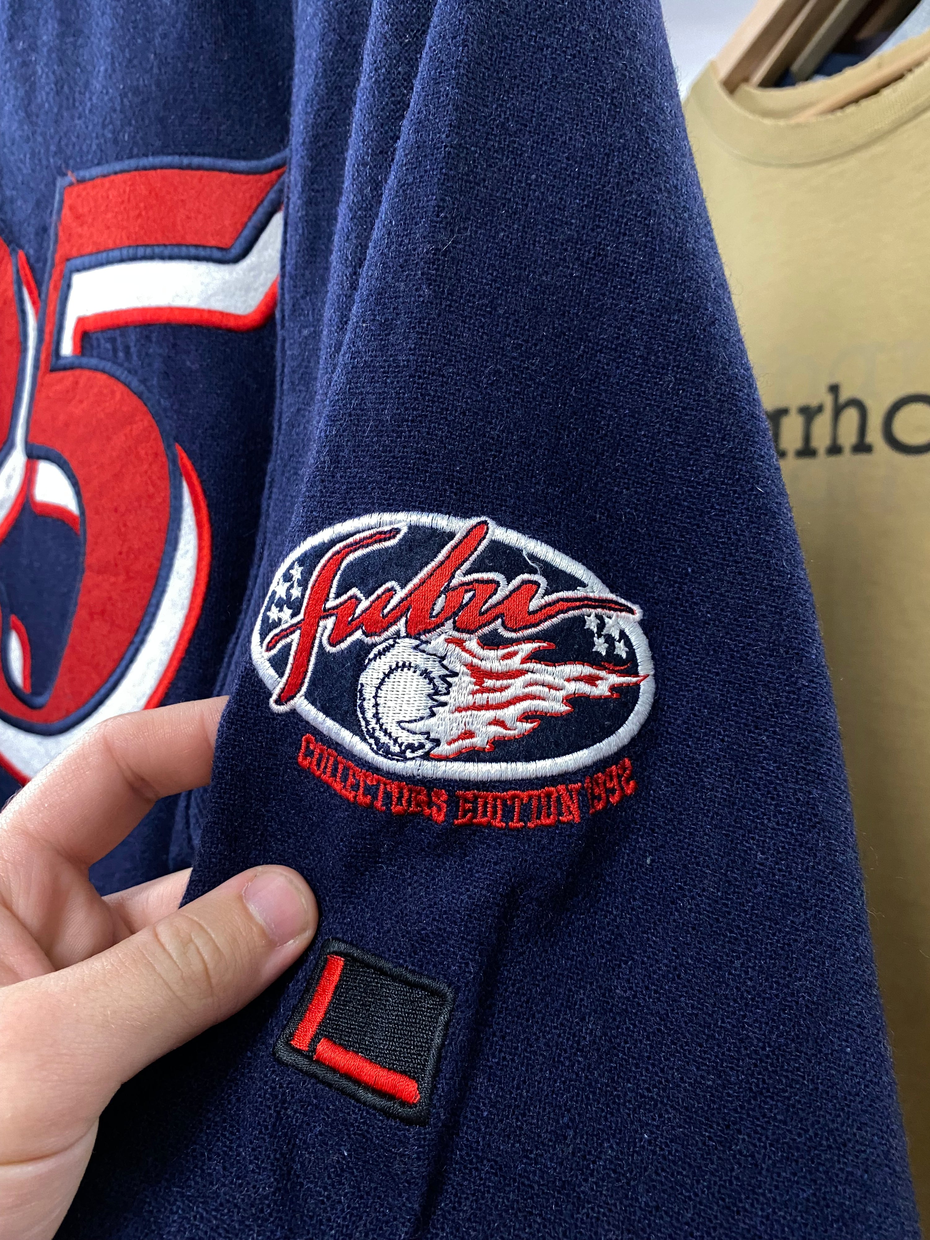 [M] FUBU Wool Baseball Jersey