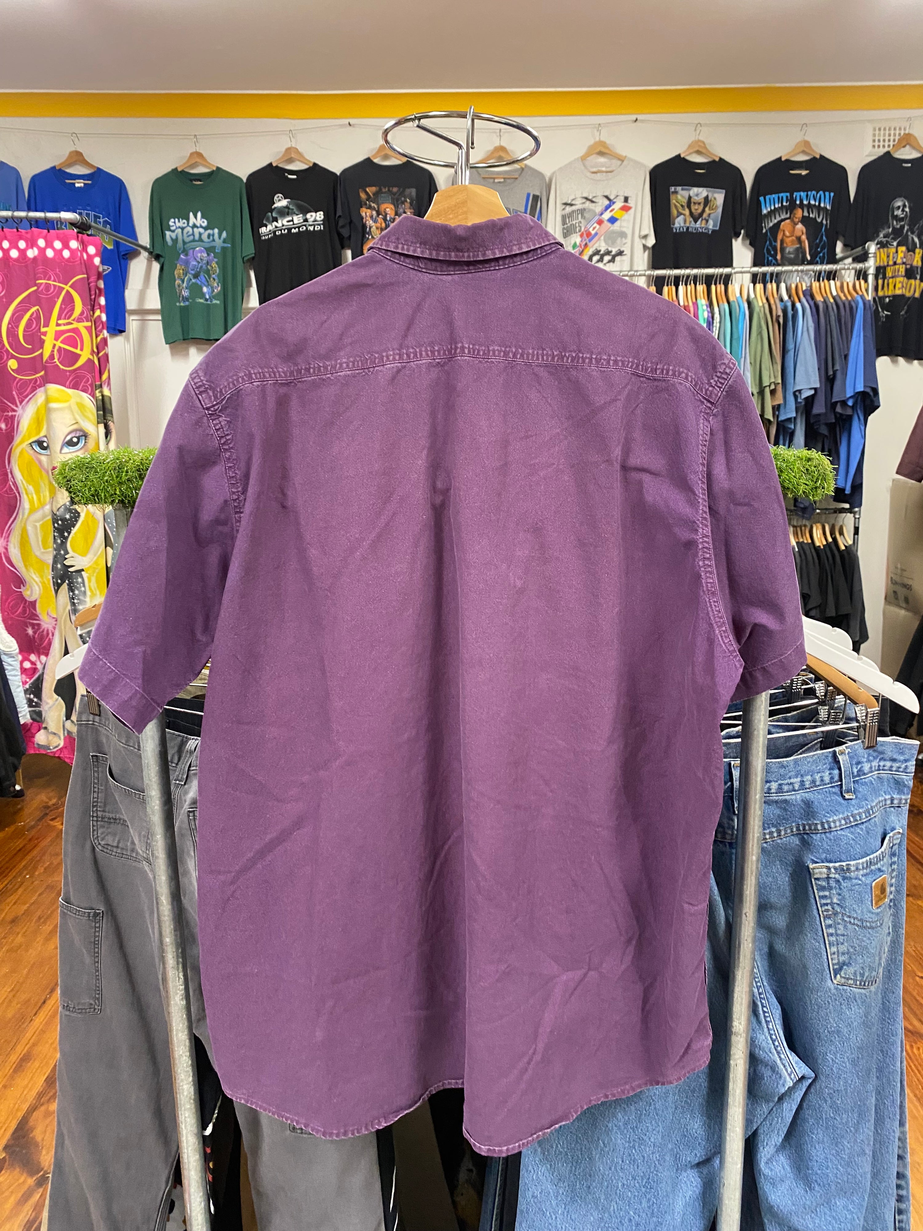 [XL] Carhartt Plum SS Button Up