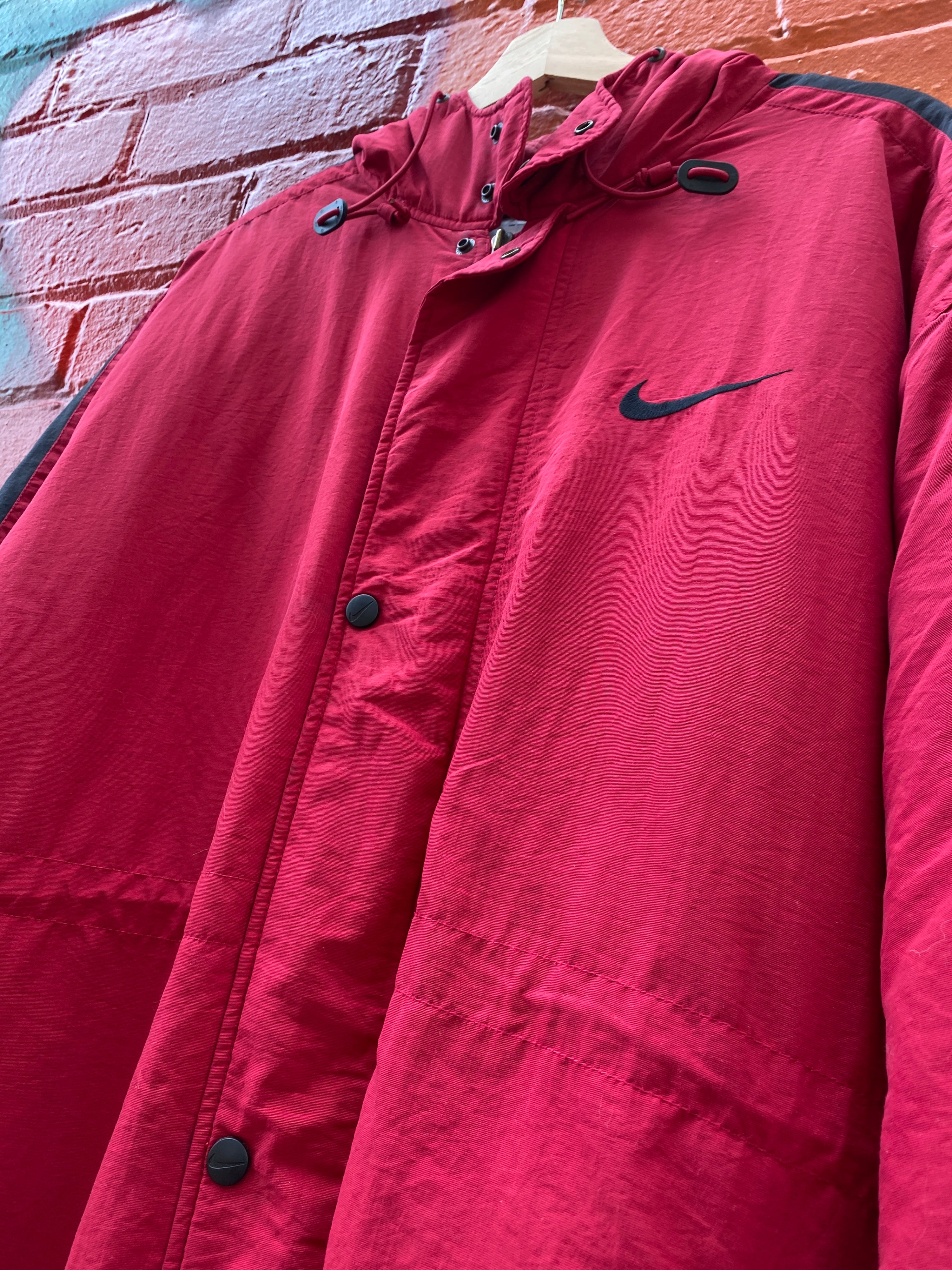 L - Bootleg Nike Pentathlon Oversize Red Jacket