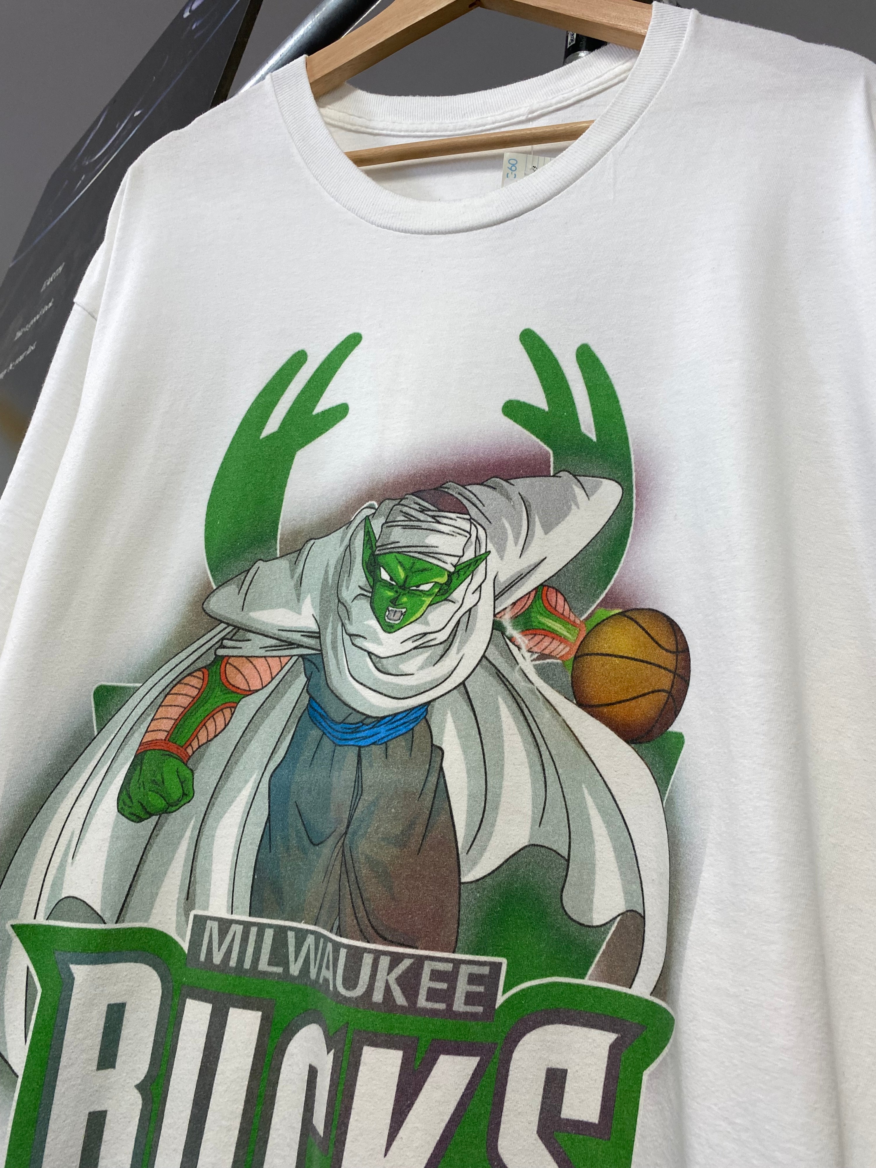 XL - Milwaukee Bucks x DBZ Piccolo White Tee