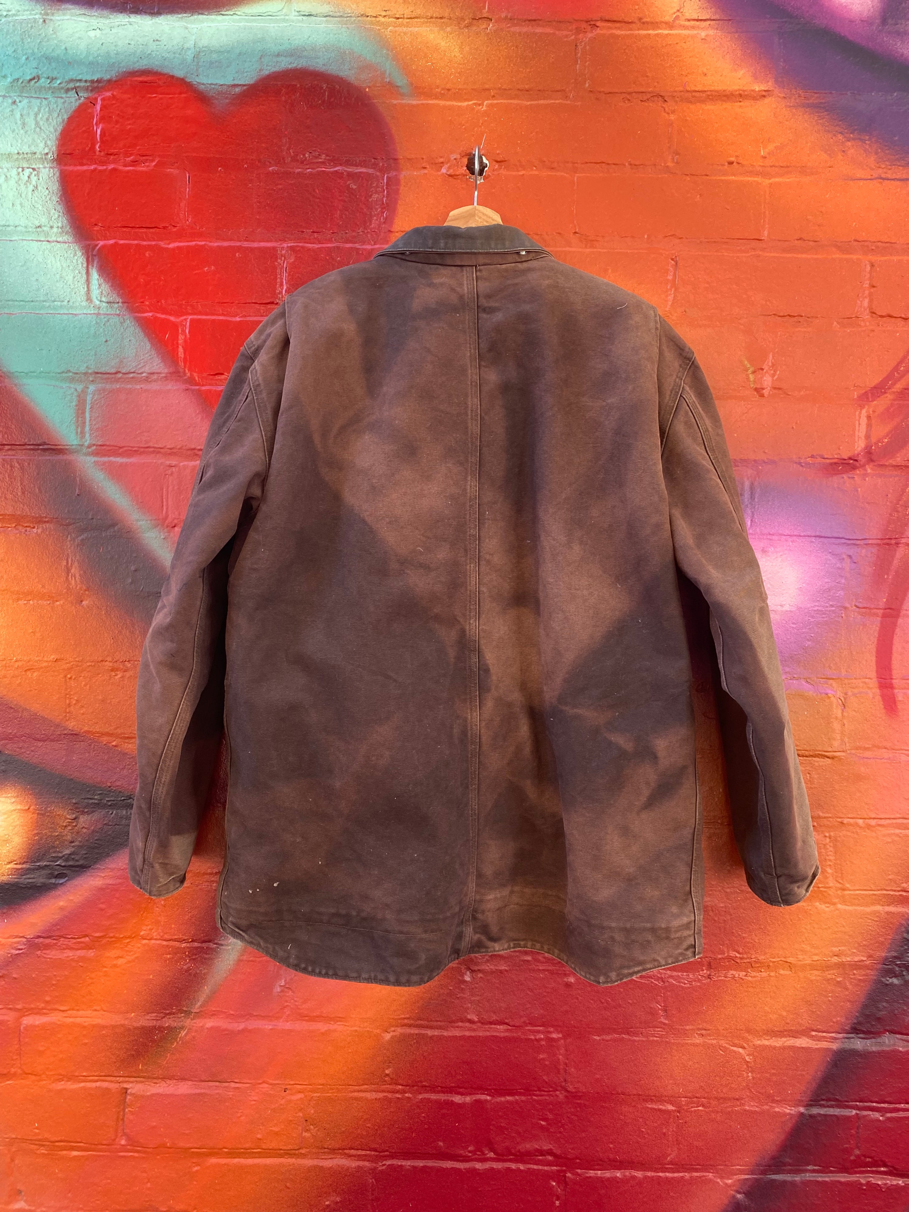 [L] Carhartt Faded Chocolate Brown C61DKB Arctic Coat