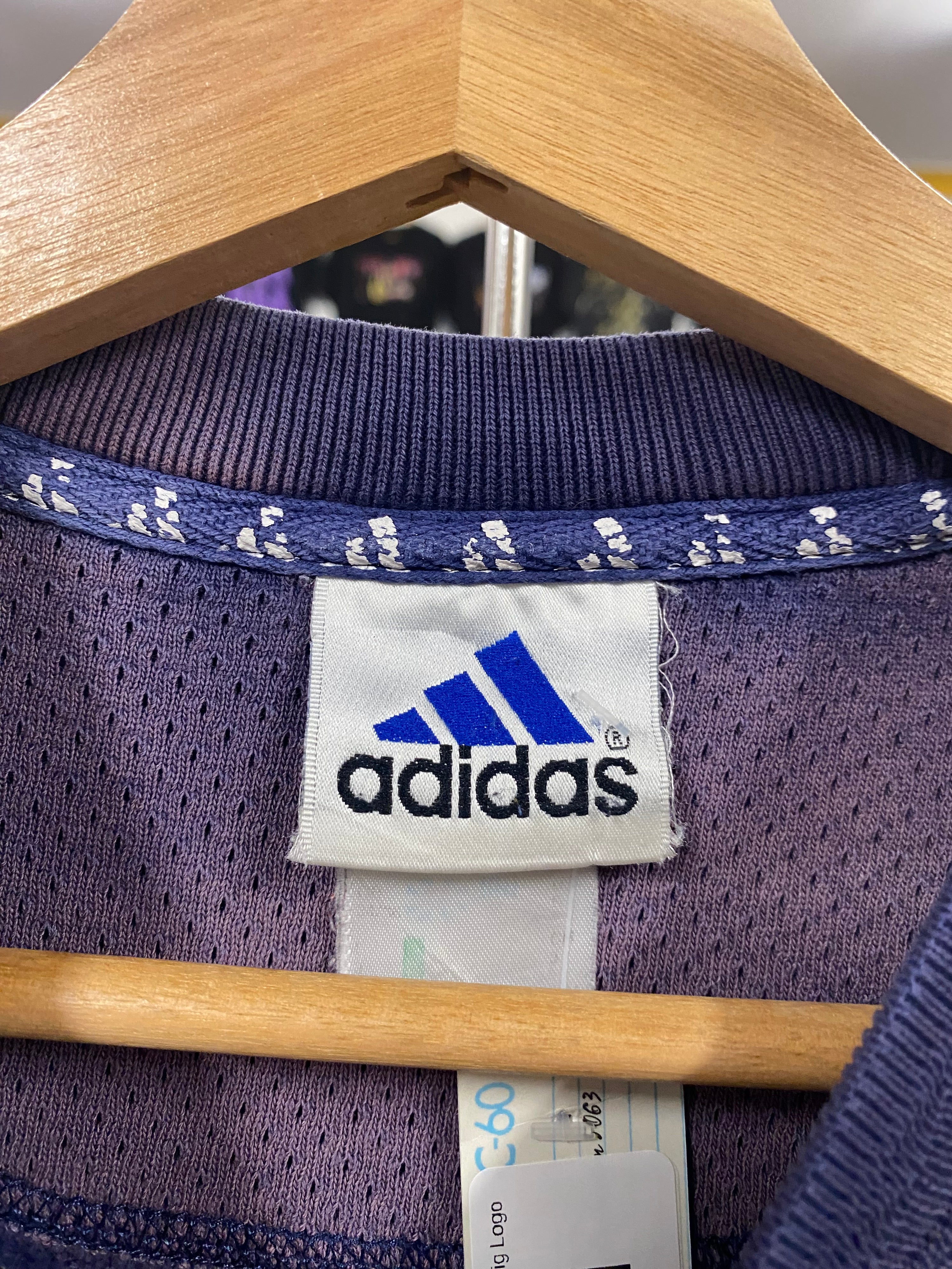 [M] Adidas Faded Navy Jumper Big Logo