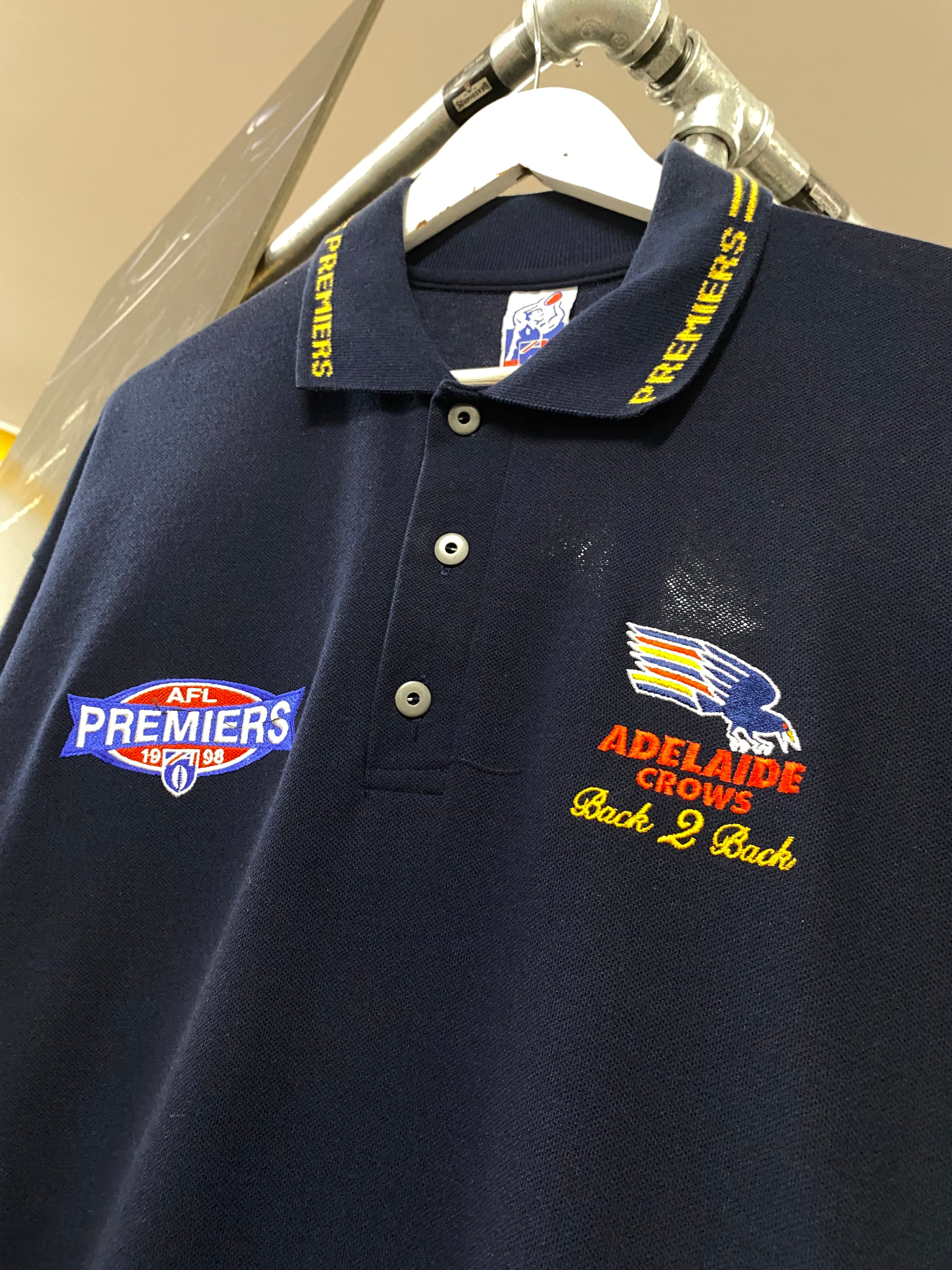 [XL] 1998 Adelaide Crows Back 2 Back Premiers Polo