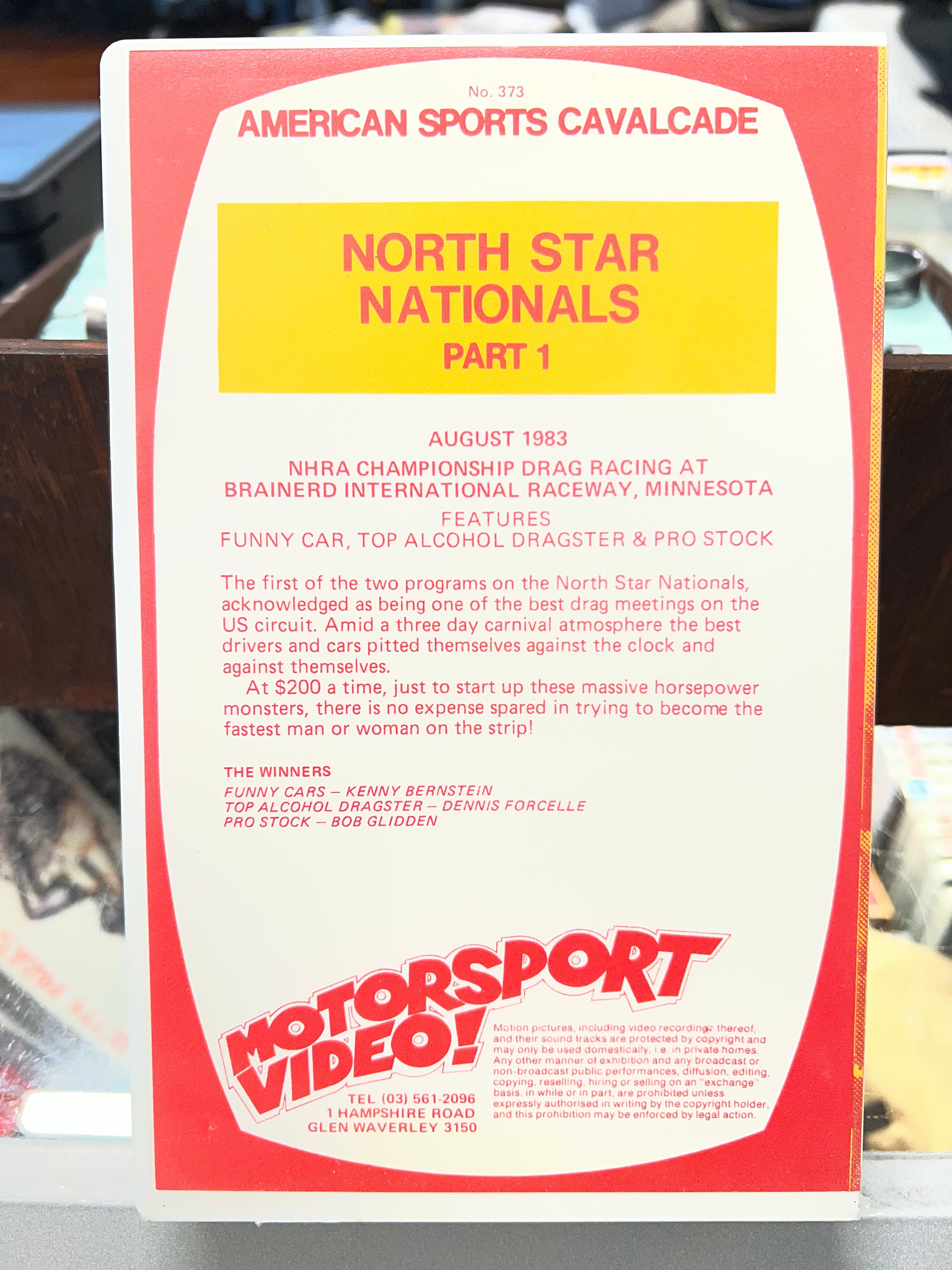[VHS] DRAG RACING: 1983 North Star Nationals Part 1