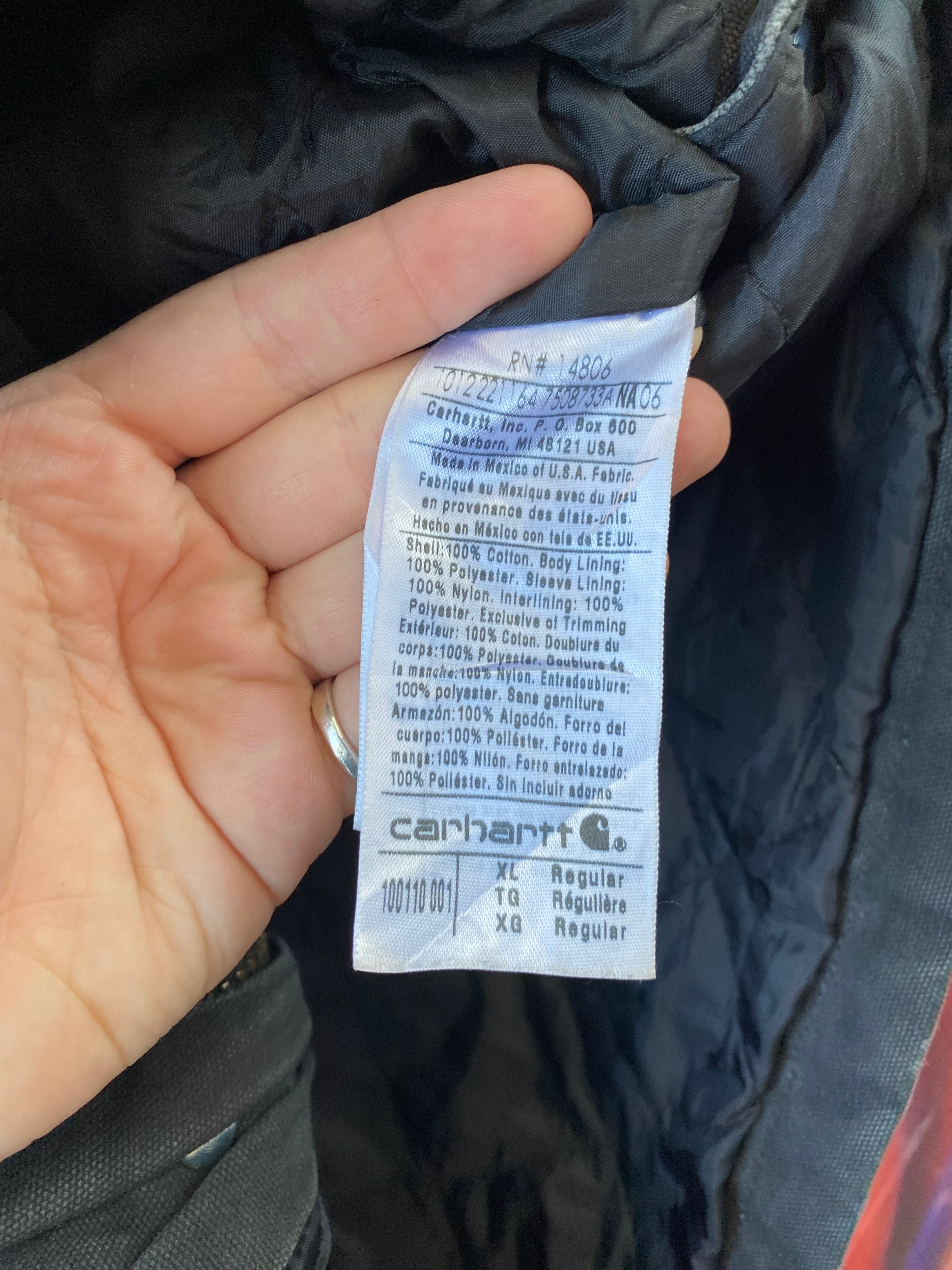 [XL] Carhartt Faded Black Chore Jacket Erling Jensen