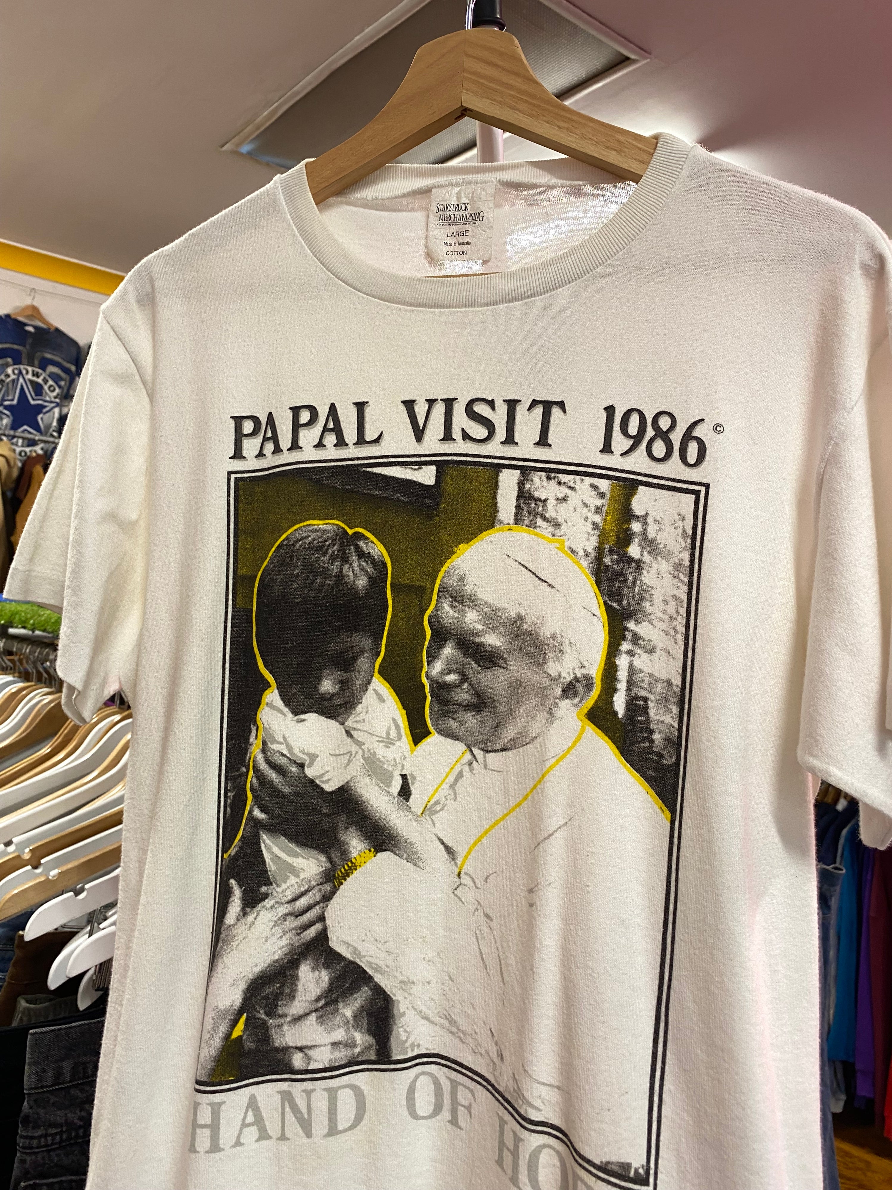 [L] 1986 Papal Visit: Hand Of Hope Tee