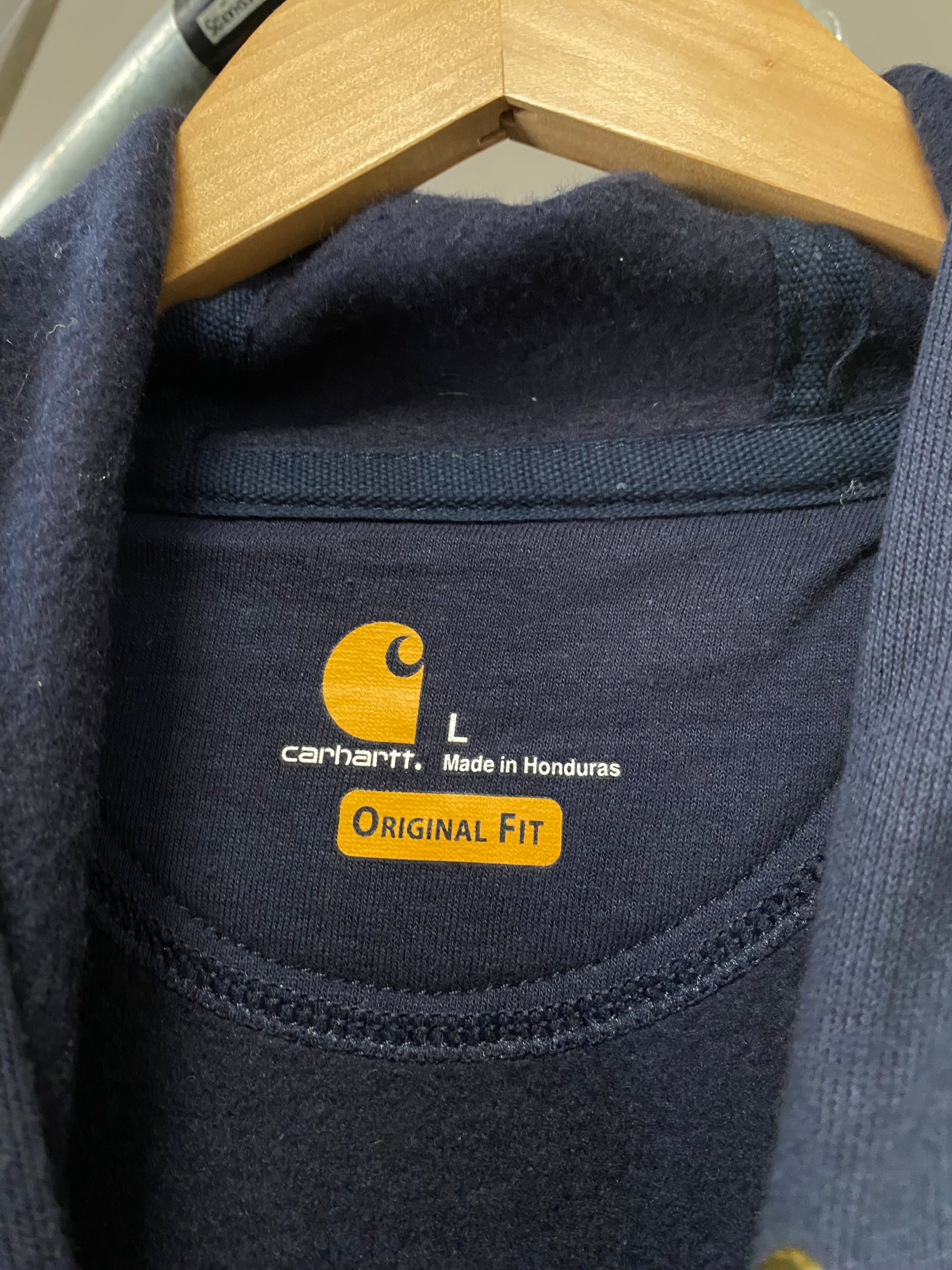 [L] Carhartt 'R Plumbing' Blue Hoodie