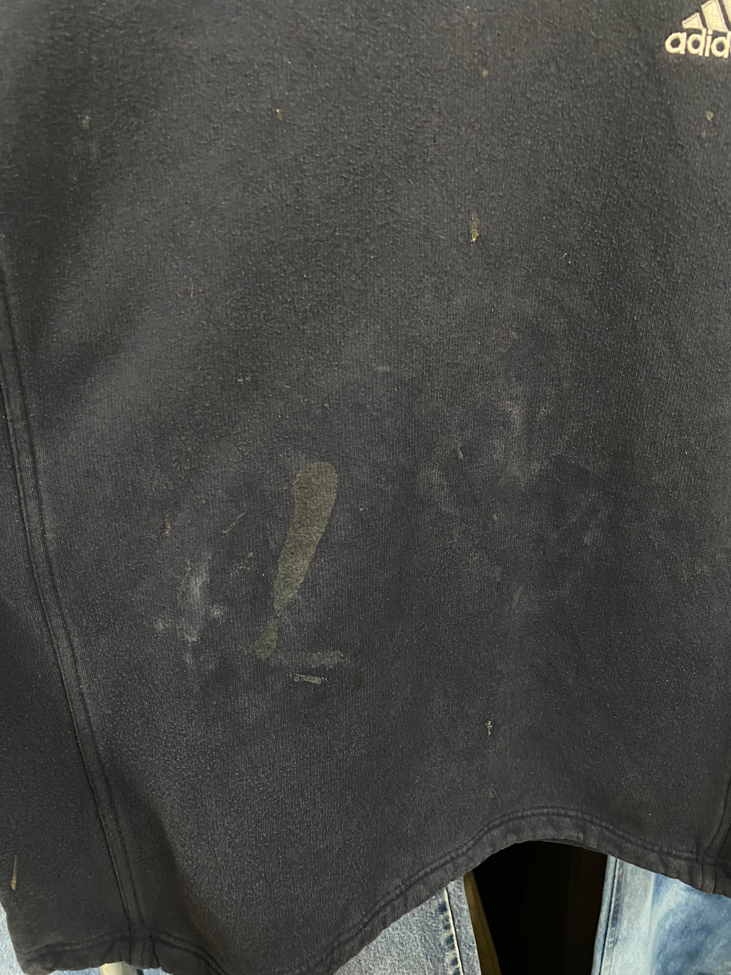 [M] Adidas Navy/Grey Jumper Heavy Marks