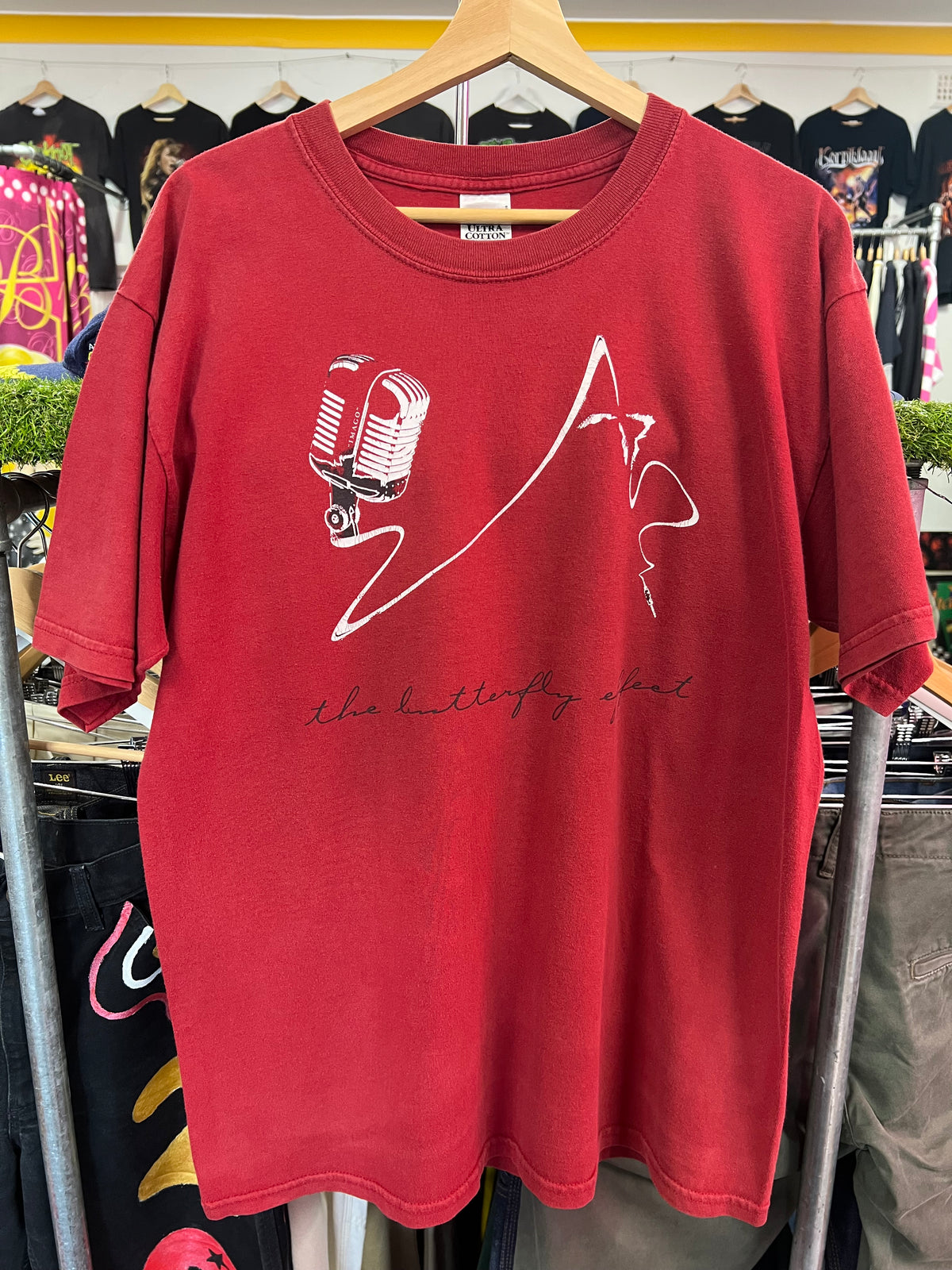 [L] The Butterfly Effect Double Sided Red Tshirt