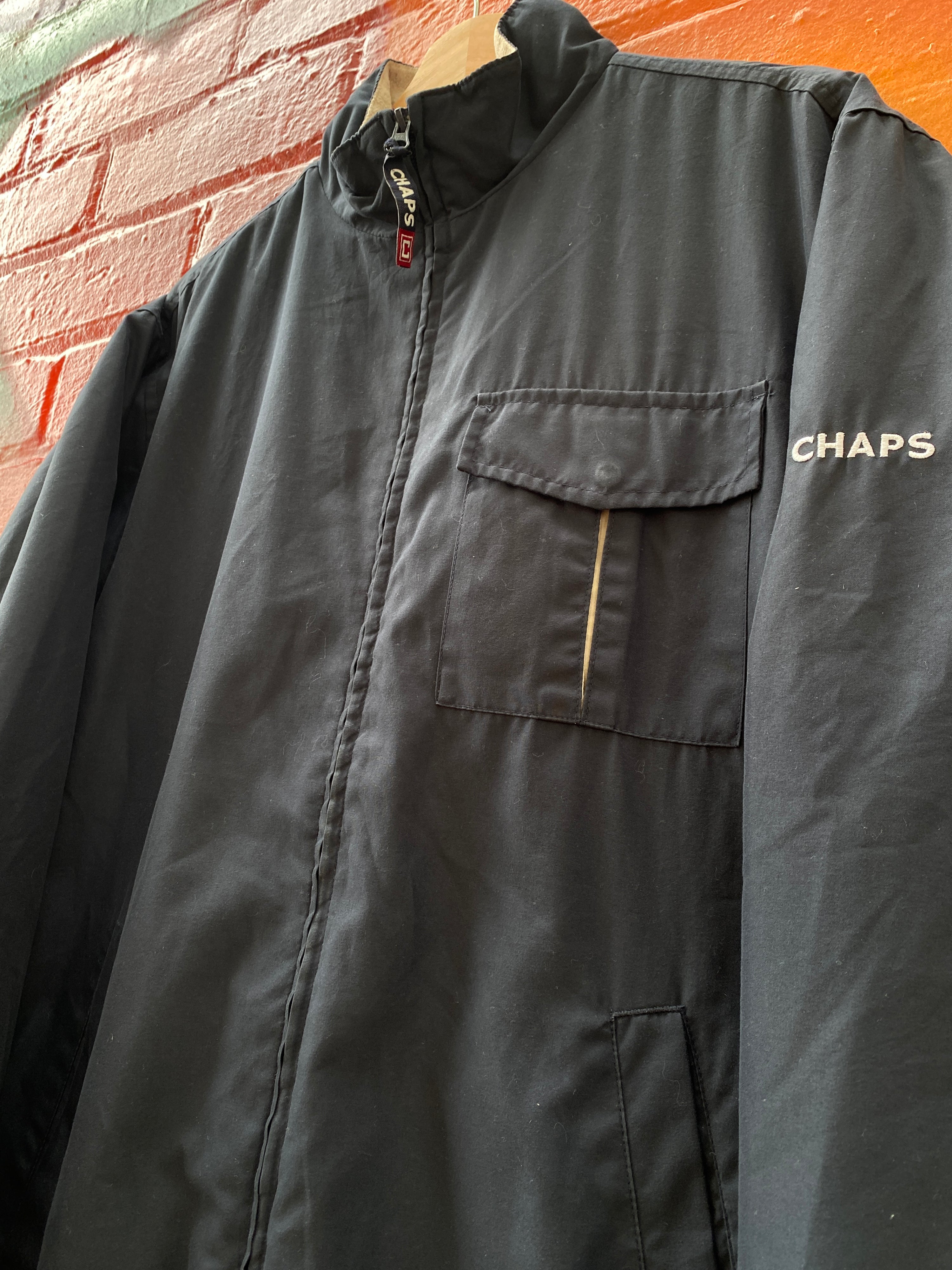 S - RL Chaps Blue Windbreaker Jacket