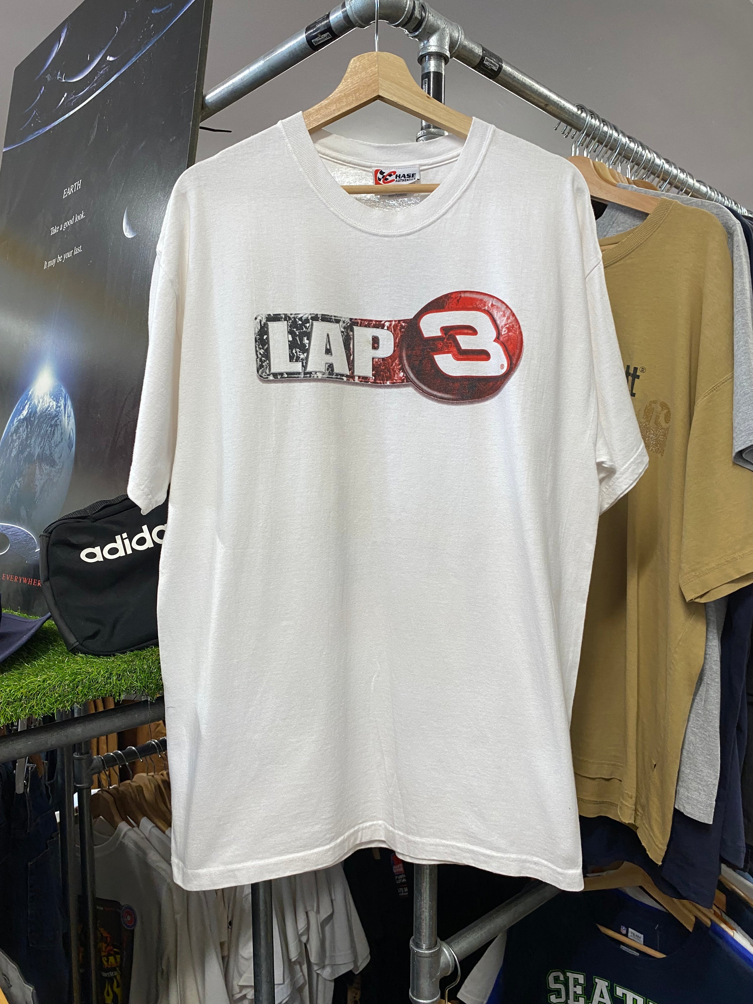 [L] Dale Earndhardt Forever The Man DS White Tee