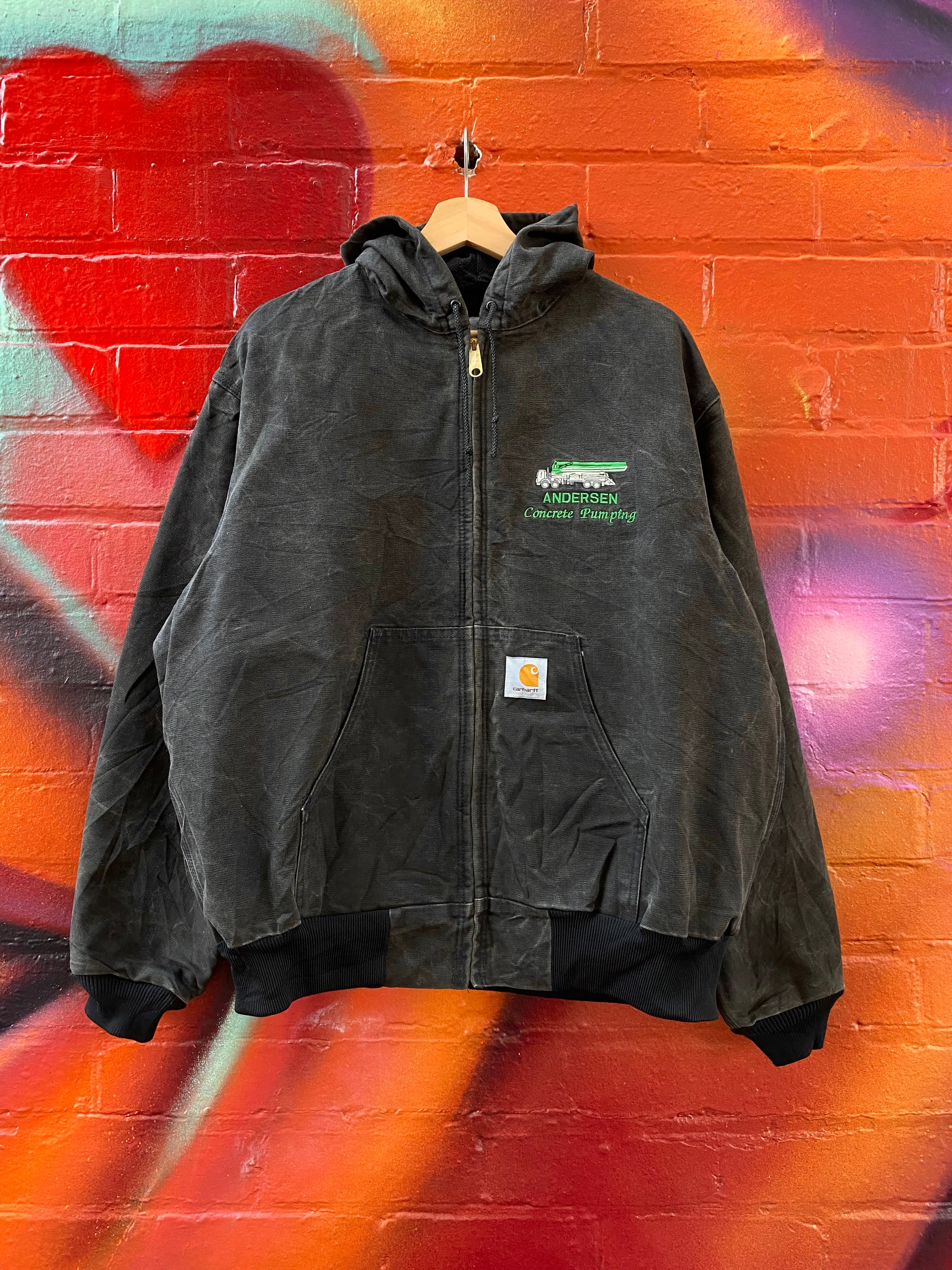 [XL] Carhartt Faded Black 'Andersen Concrete Pumping' Active Jacket