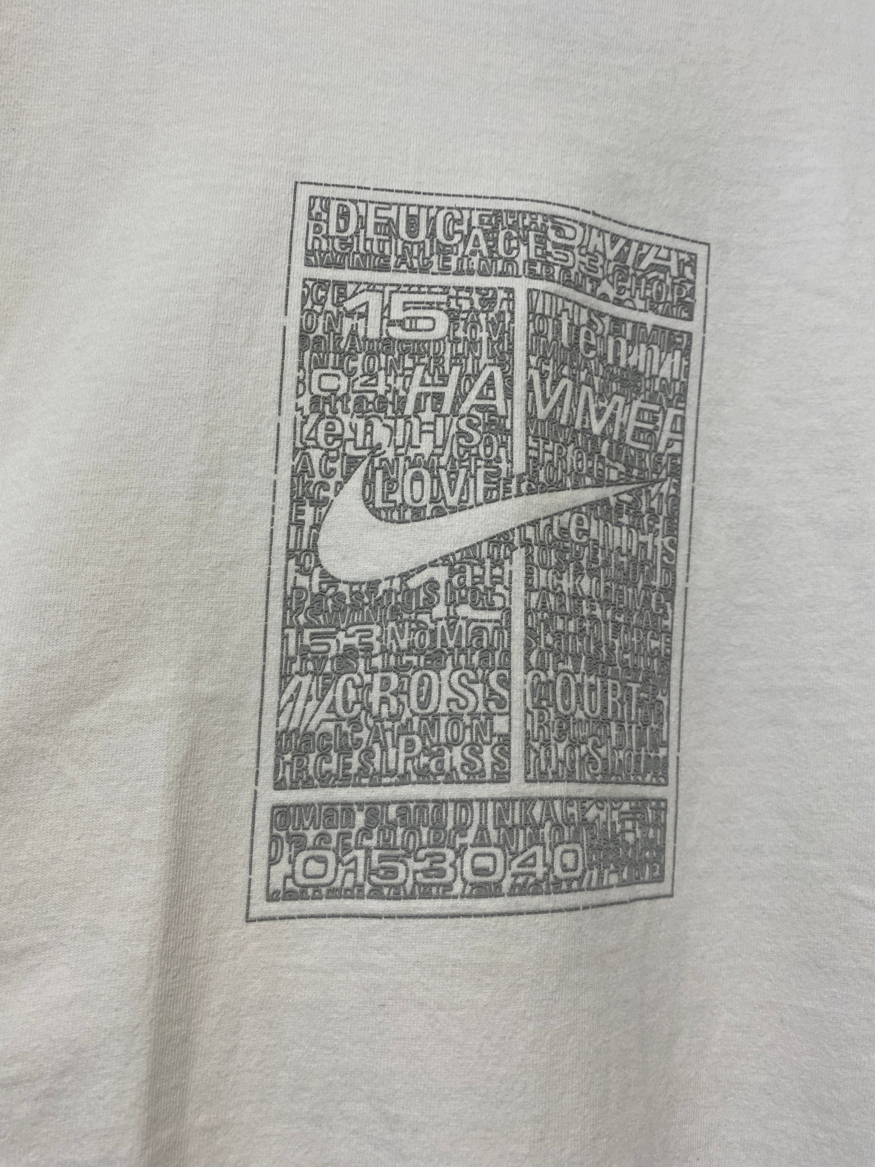 L - 2000s Nike Court Classic White Tee