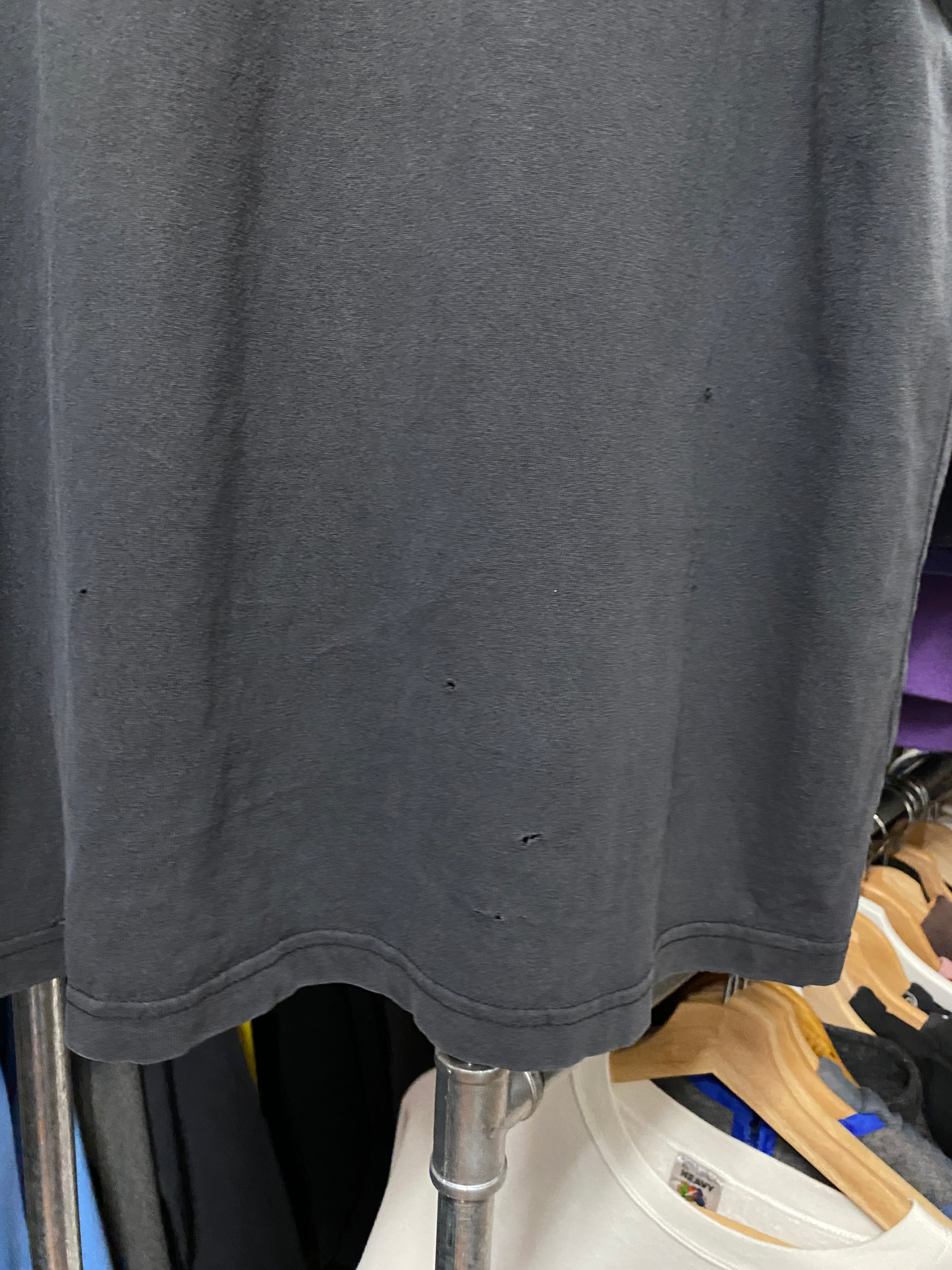 XL - Carhartt Faded Black Distressed Spellout DS
