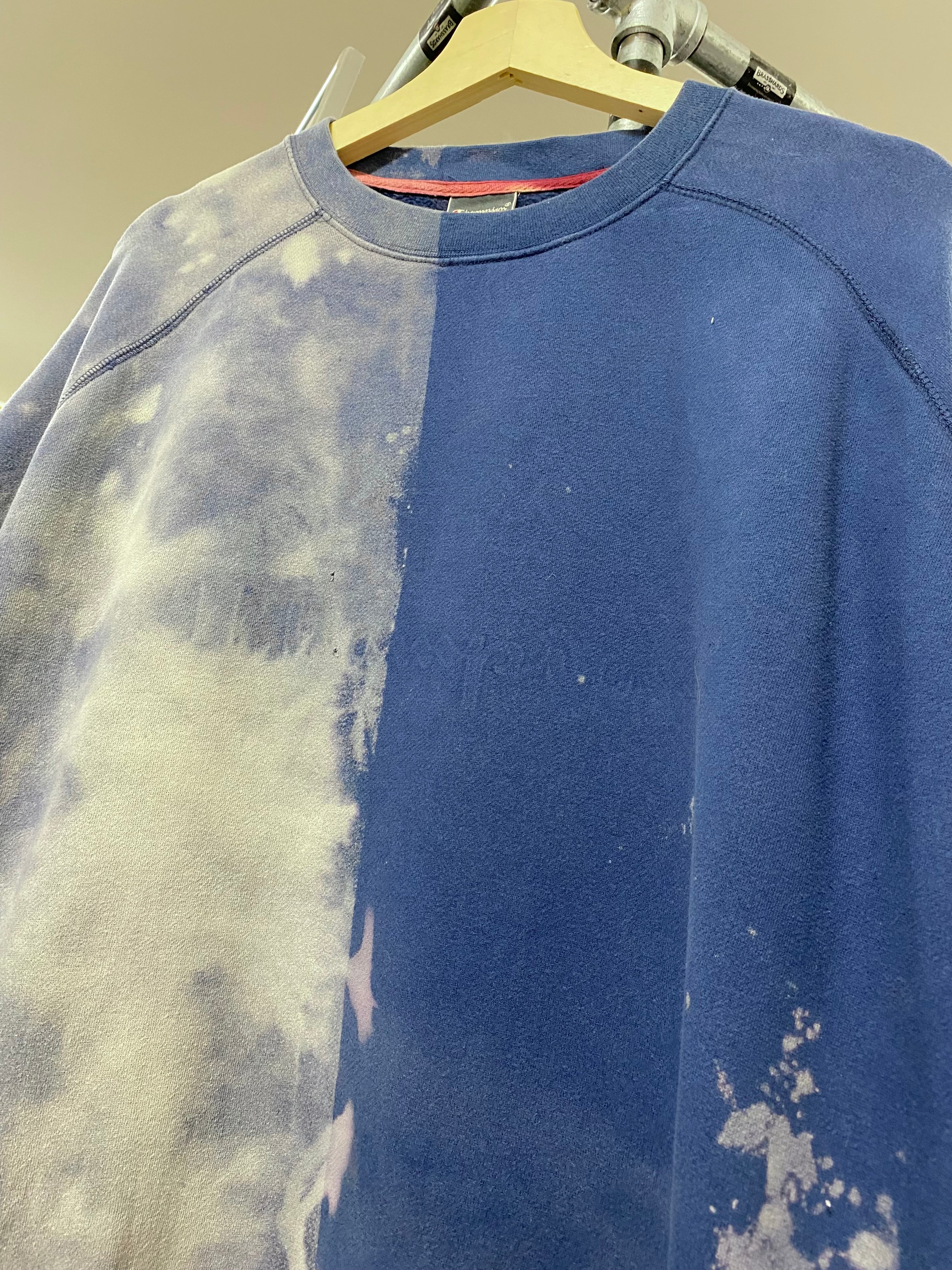 [XL] Champion Custom Bleached Blue Jumper