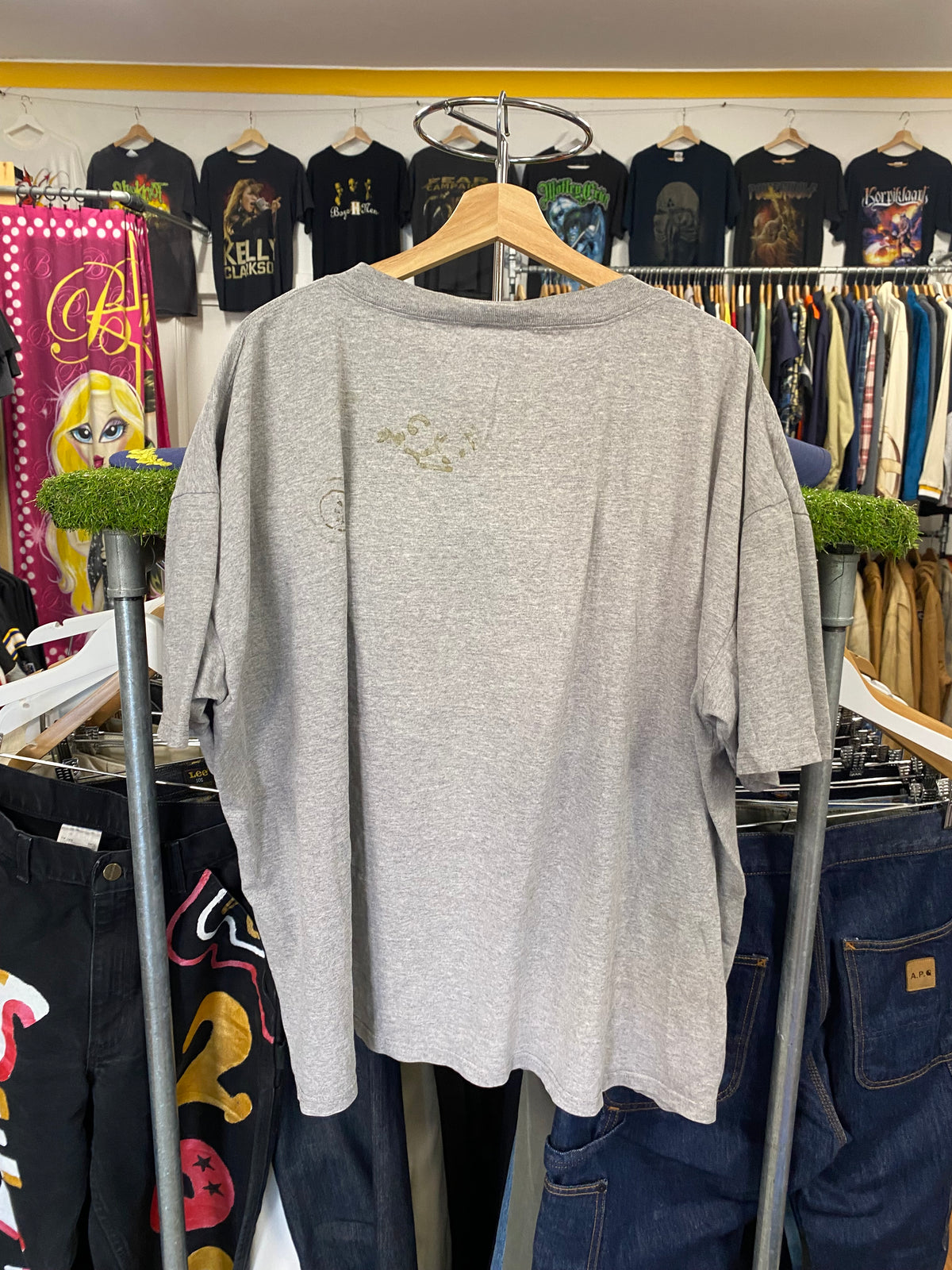 2XL - Pittsburgh Steelers Classic Logo Grey NFL Tee