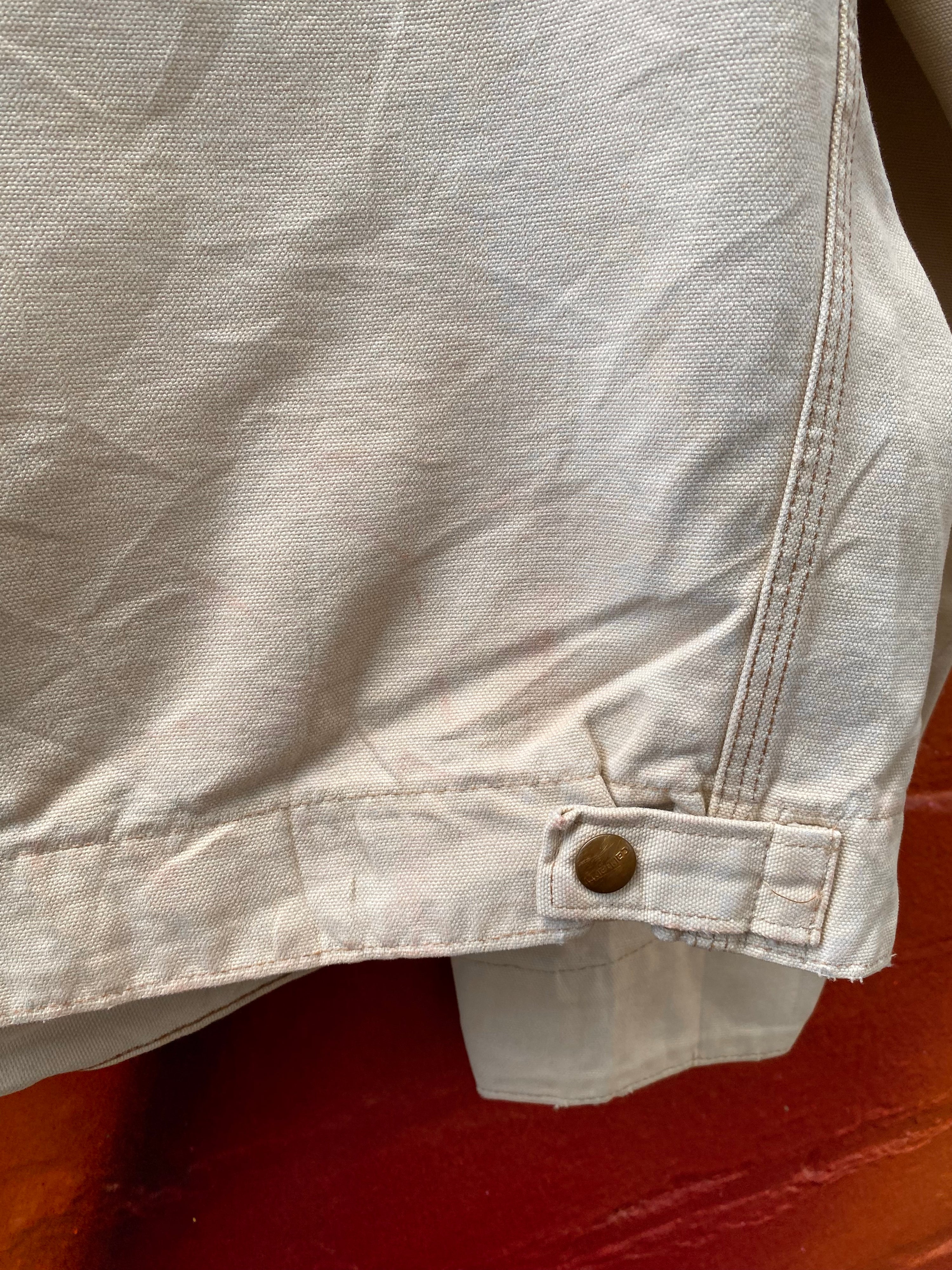 [L] Carhartt Cream Boxy Cut Detroit Jacket