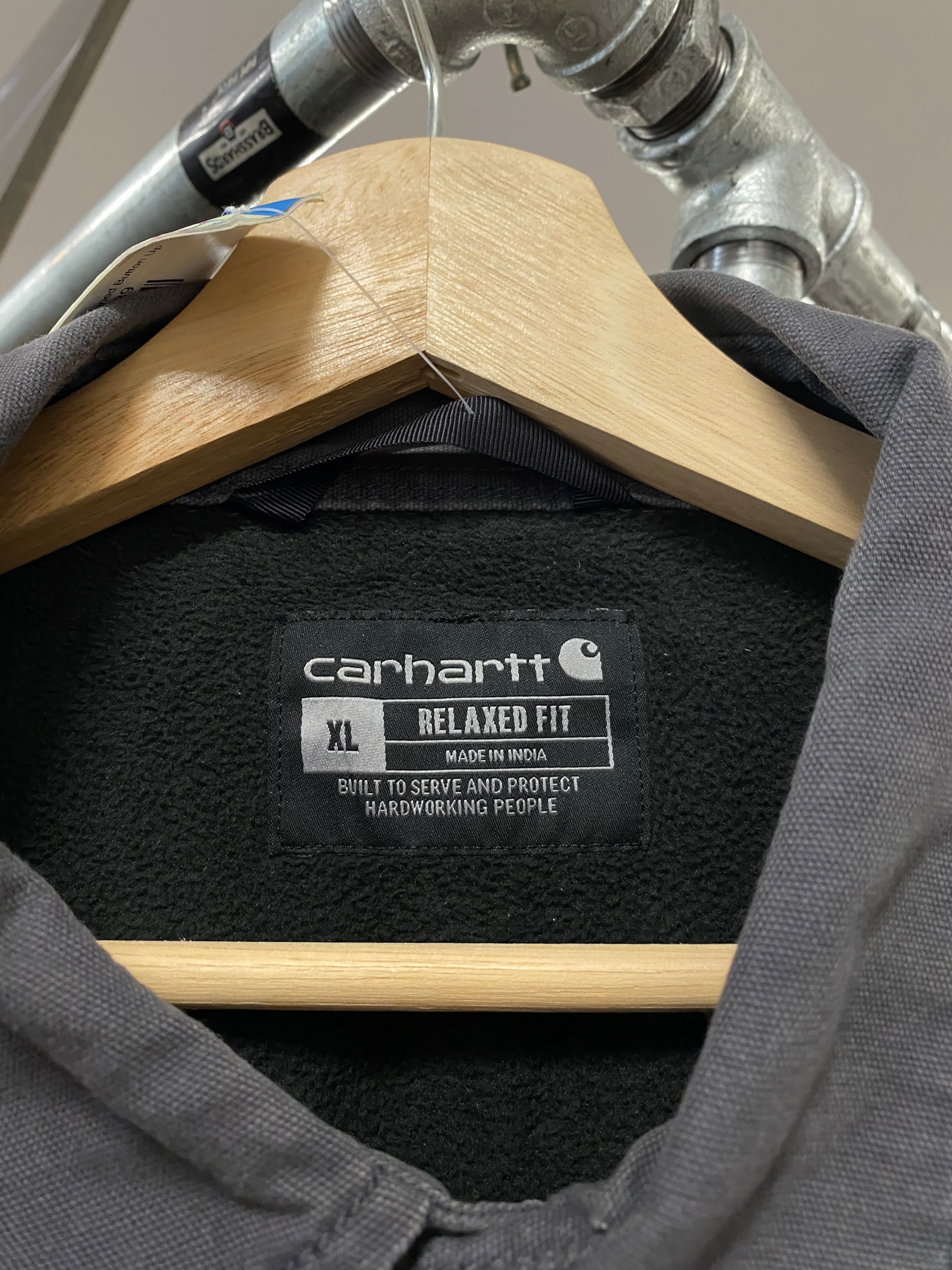 [XL] Carhartt Grey Fleece Lined Button Up