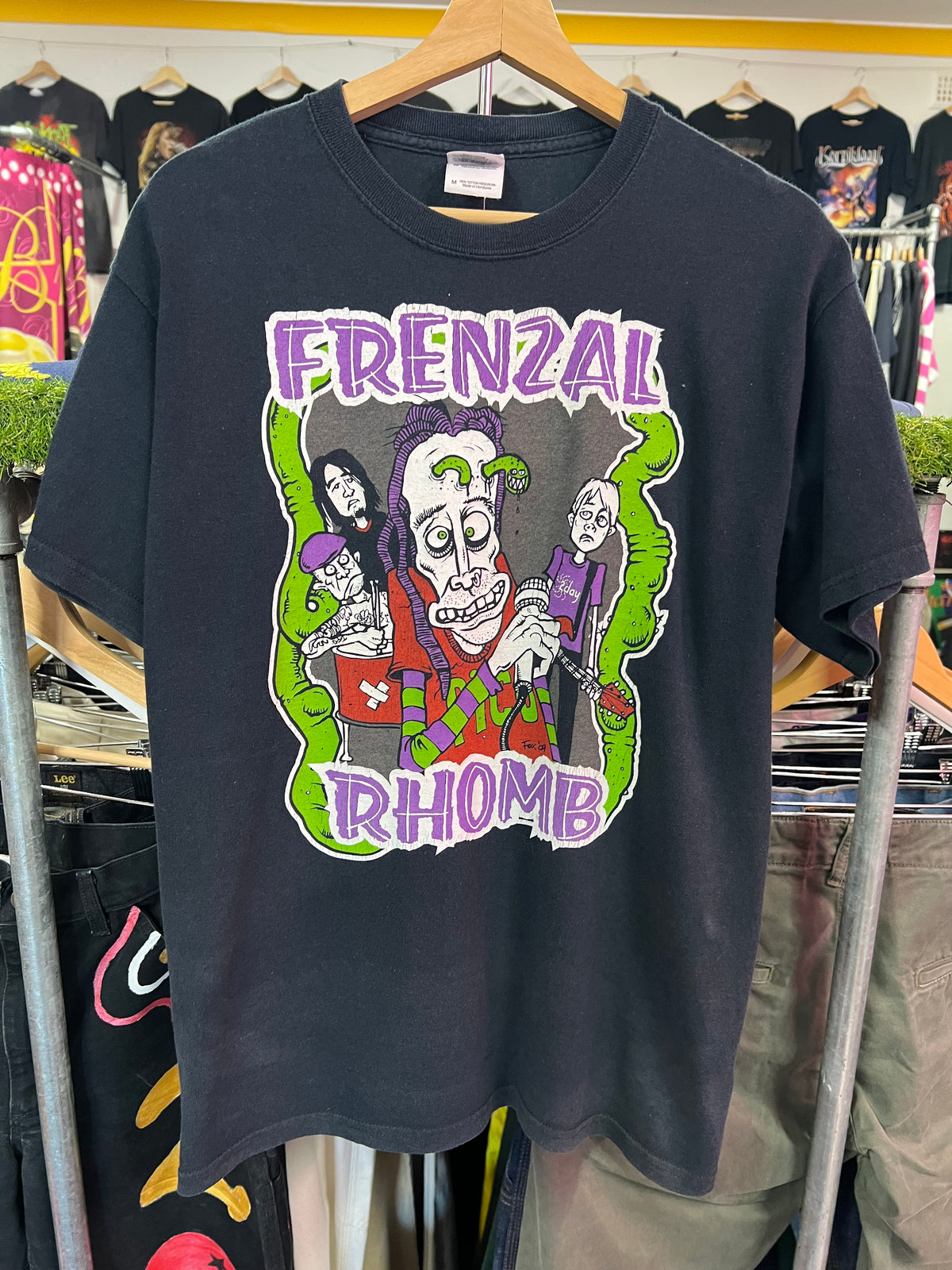 [M] Frenzal Rhomb Maggot Head Tshirt
