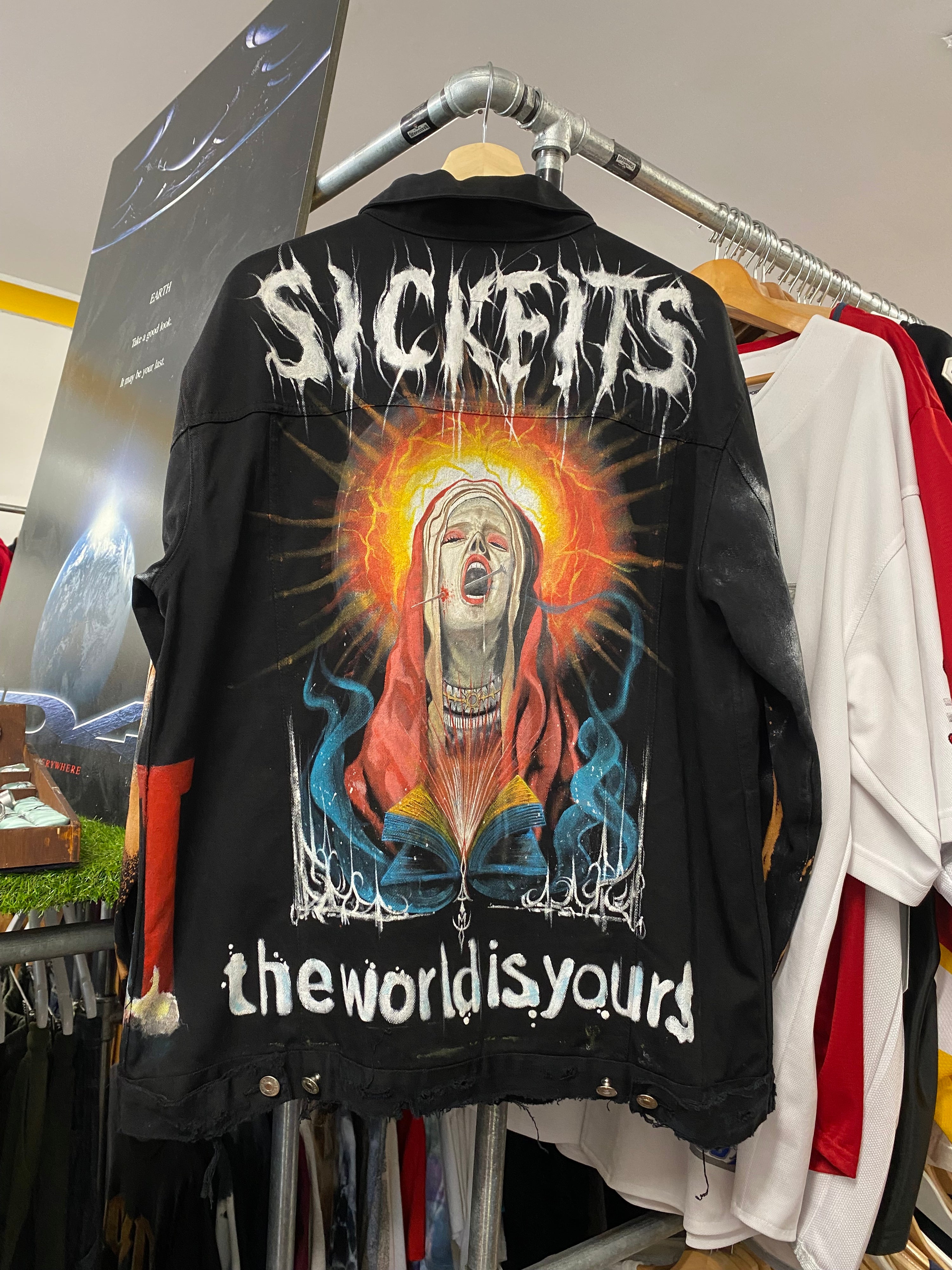 [L] SICKFITS 1/1 Handmade Denim Jacket