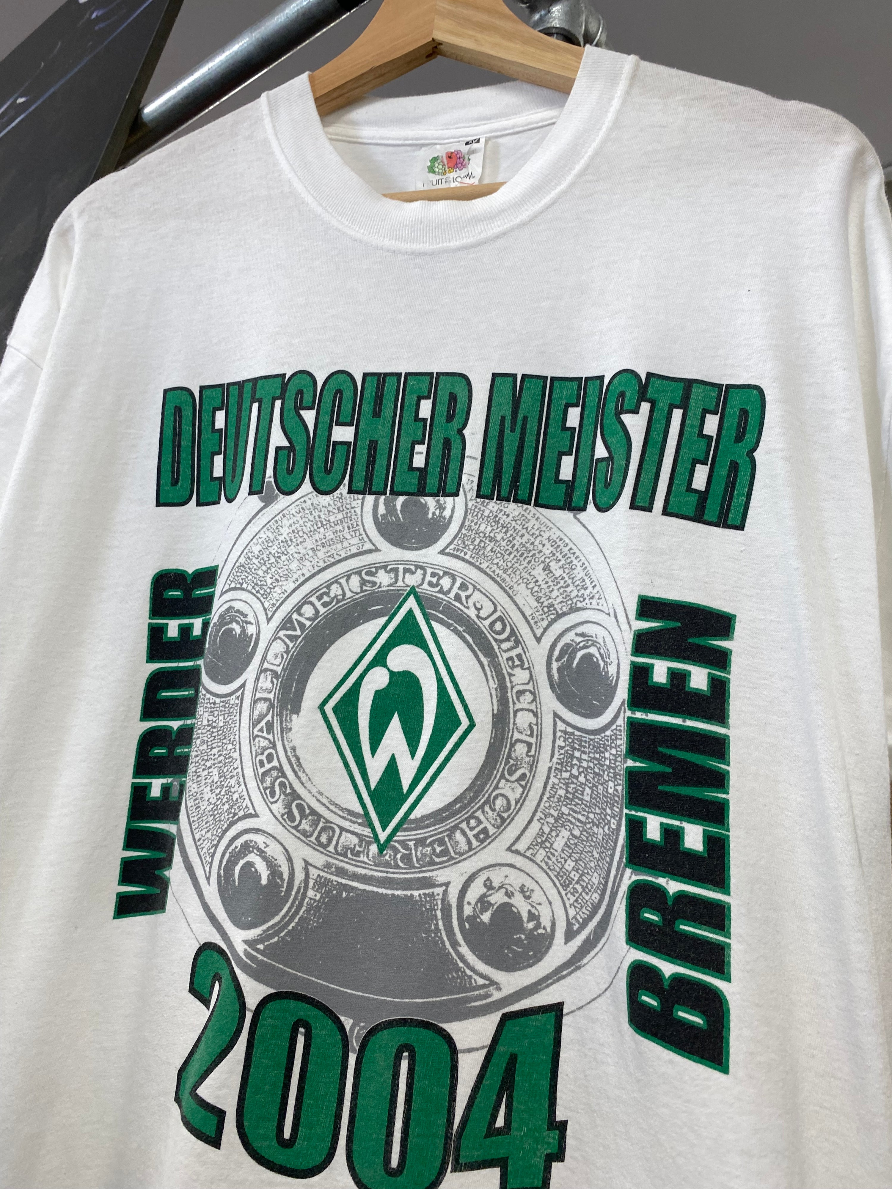 XL - 2004 Werder Bremen Deutscher Meister White Tee