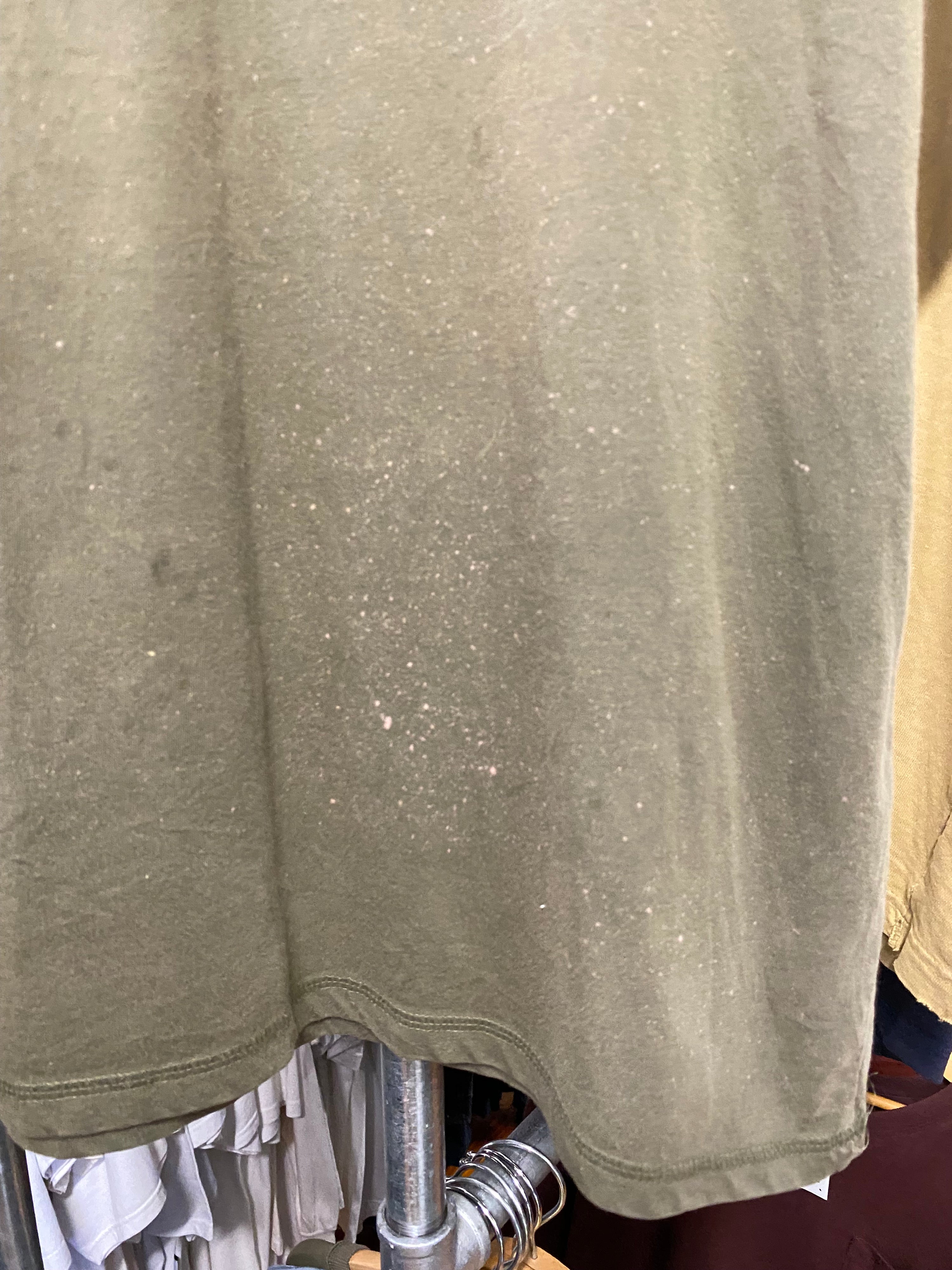 XL - Olive Green Carhartt Pocket Tee Bleach Spots