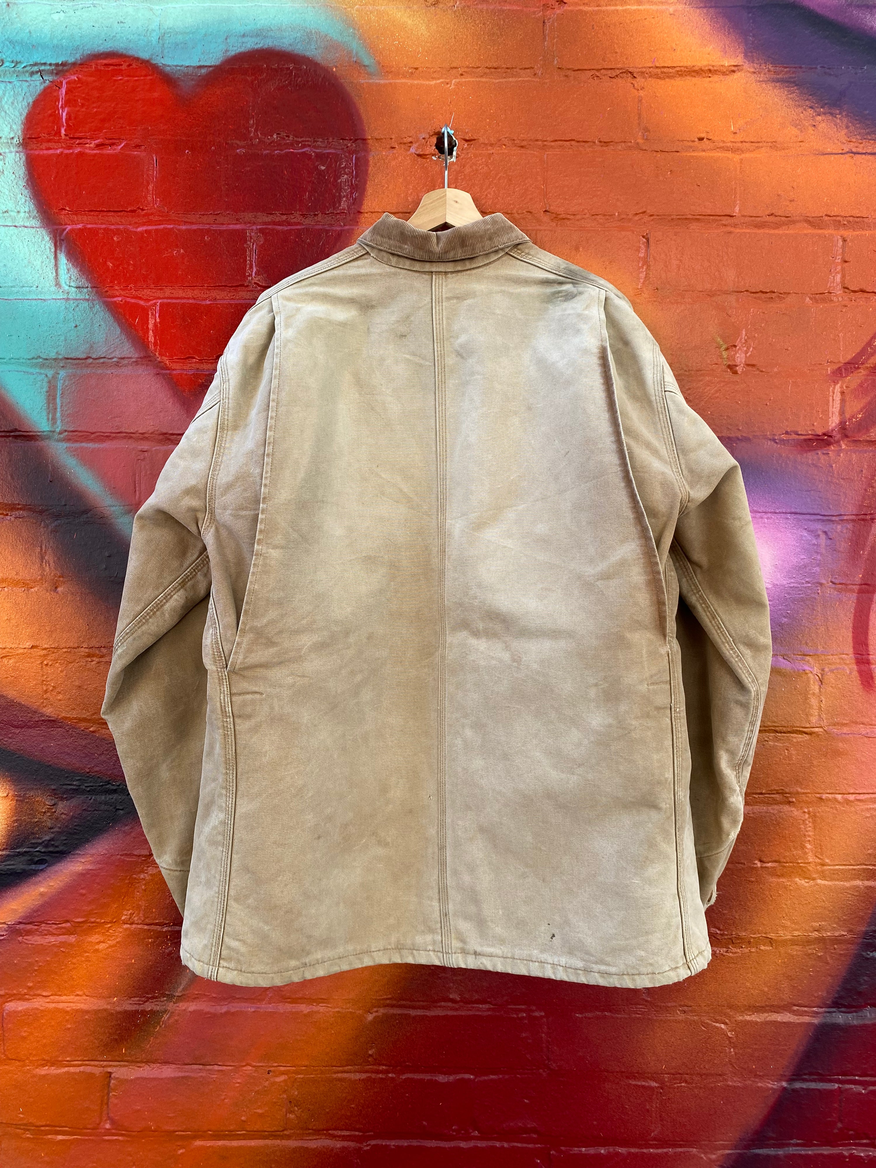 [2XL] Vintage Carhartt EME Americas Tan Chore Jacket