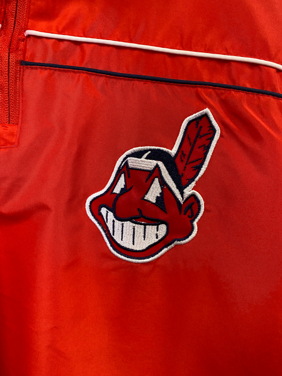 [L] Cleveland Indians 1/4 Zip Windbreaker