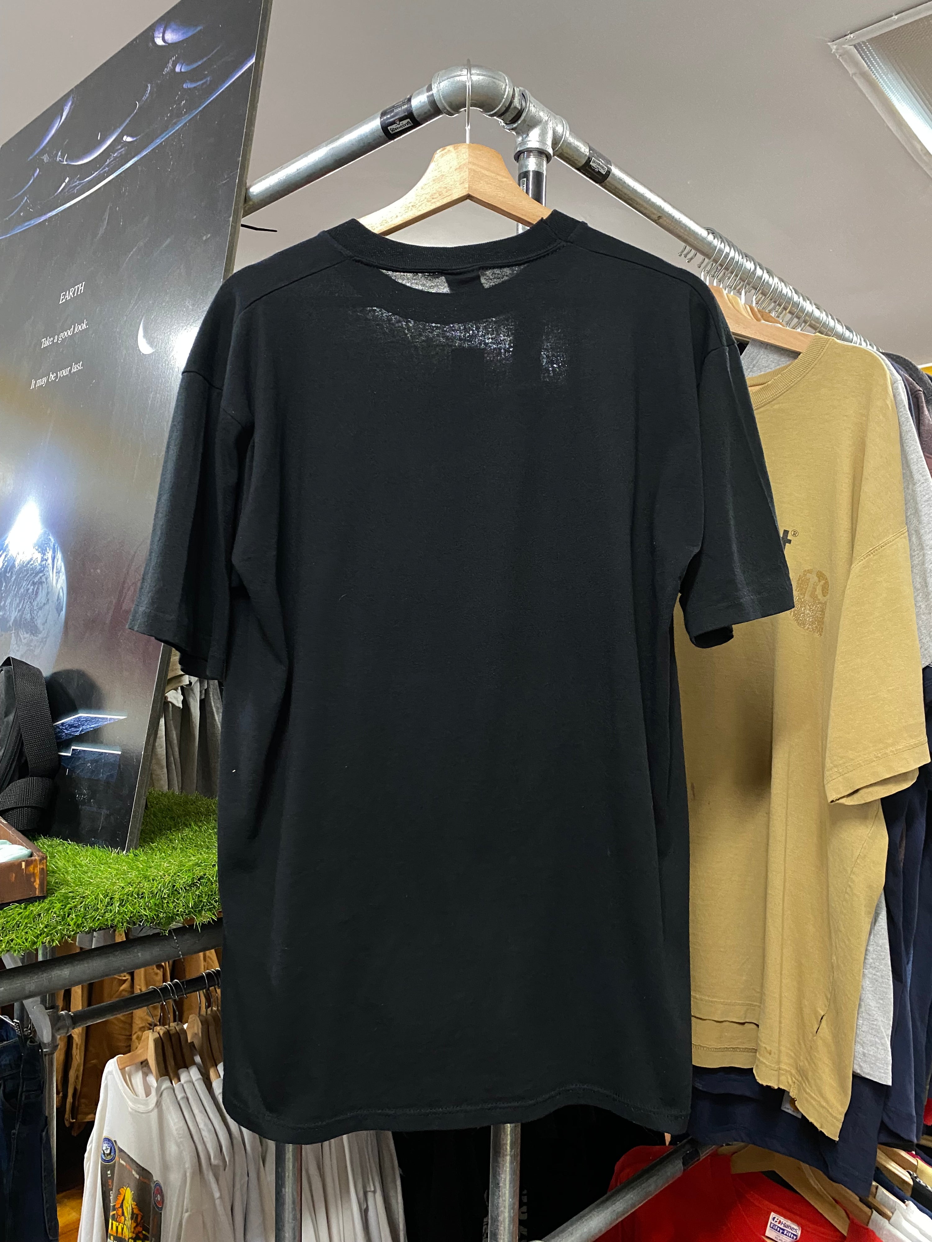 [XL] Vintage Aztec Geometric Black Tee