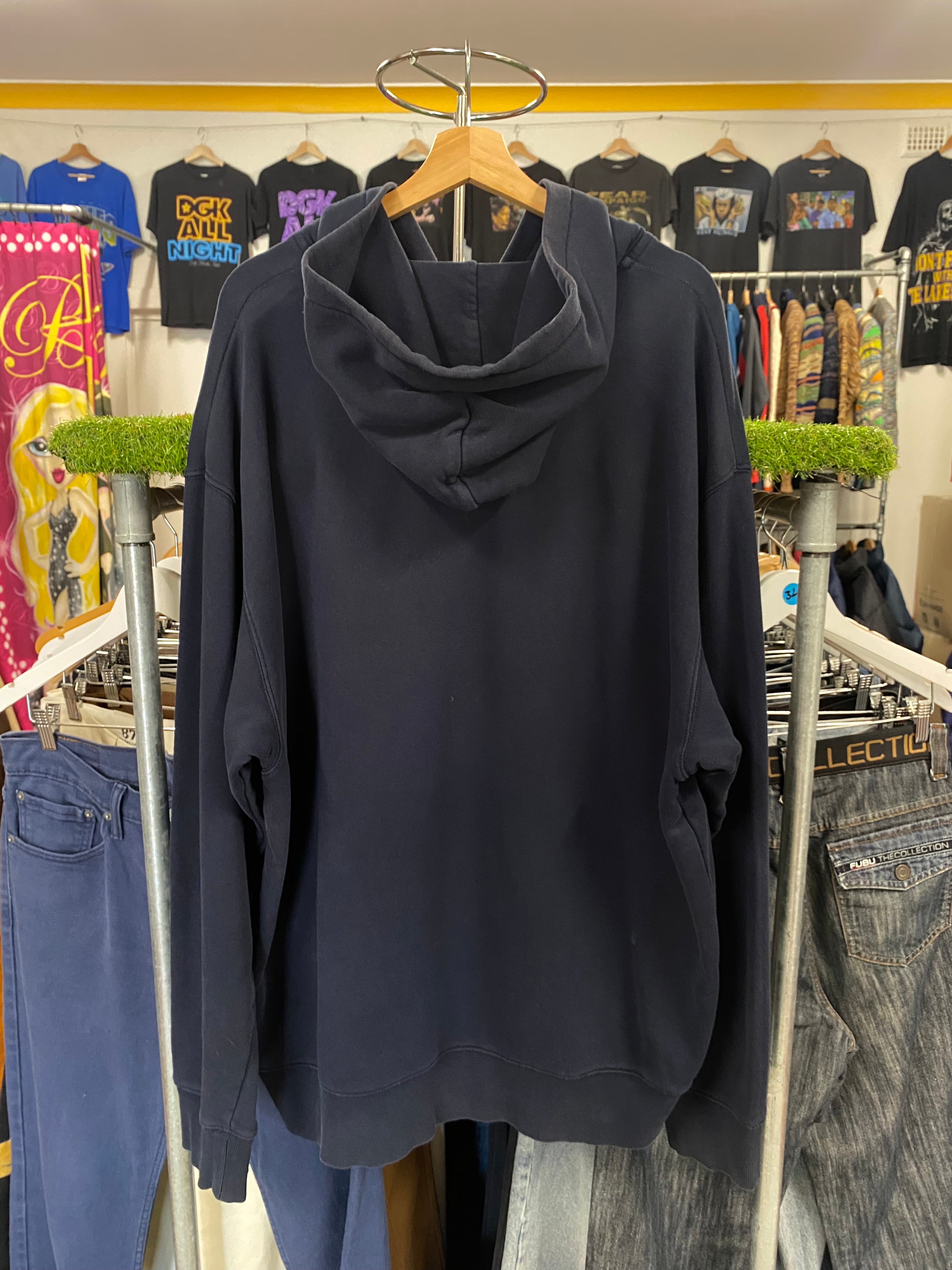 [2XL] Carhartt WIP Navy Hoodie Yellow Logo