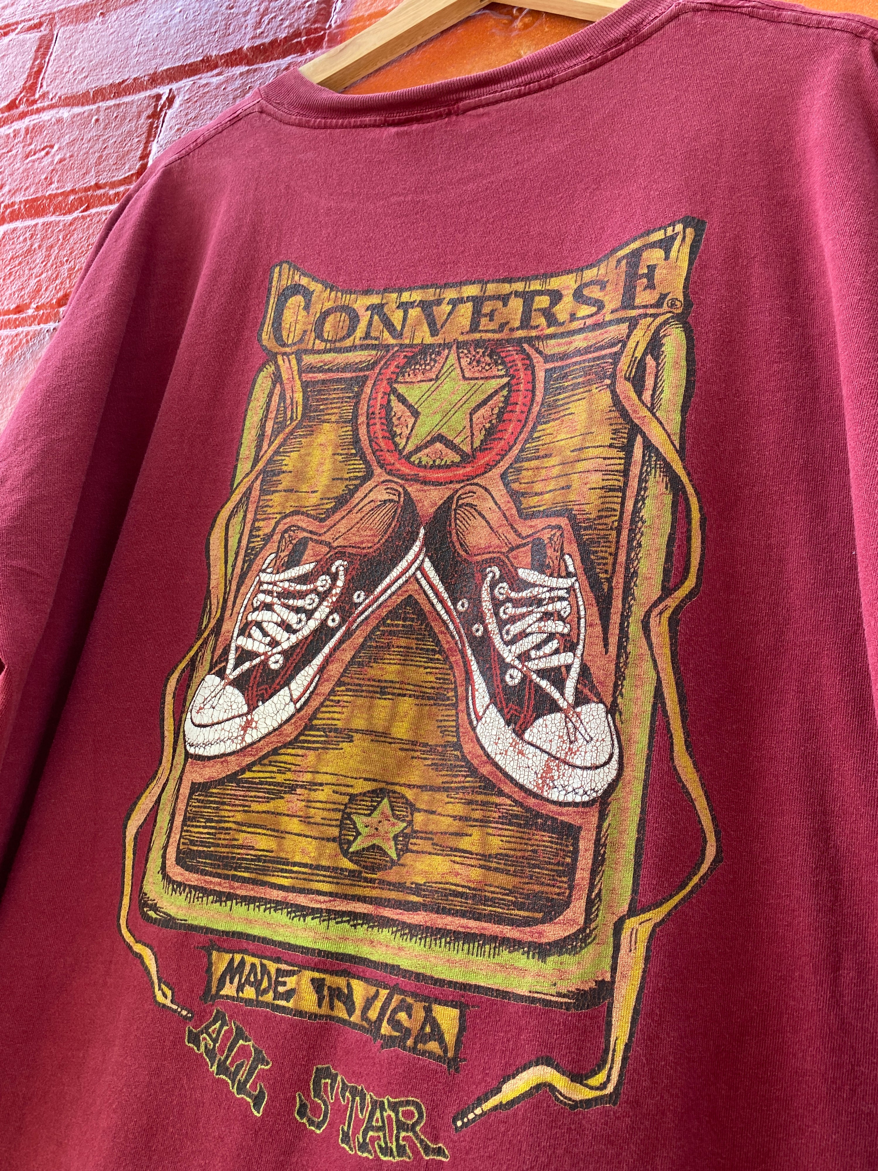 XL - Converse All-star Maroon Tee