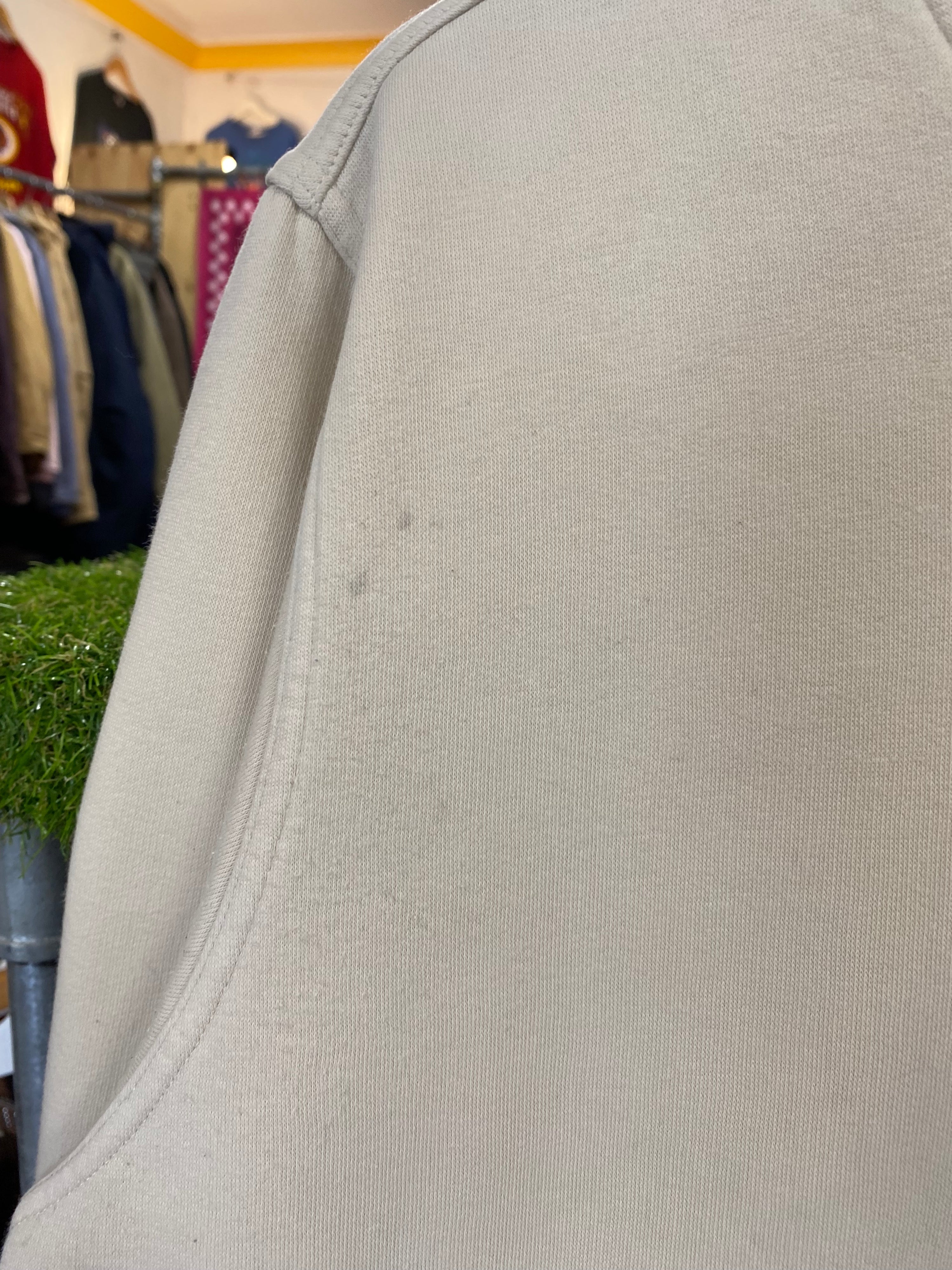[M] Adidas Pocket Logo Cream Jumper